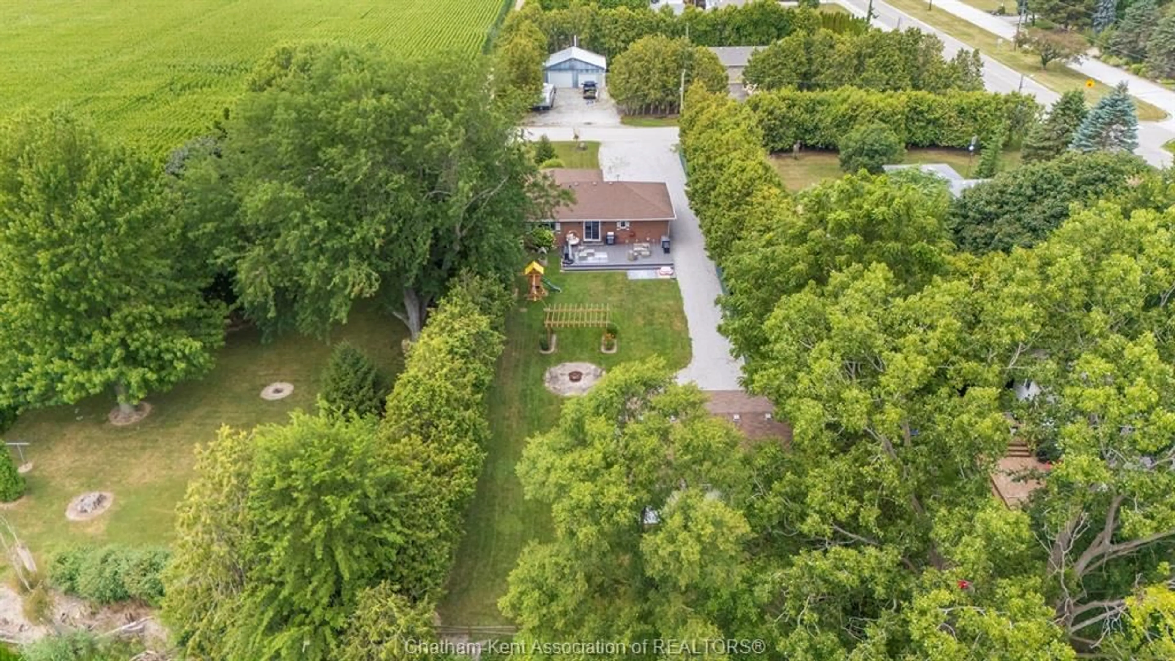 A pic from outside/outdoor area/front of a property/back of a property/a pic from drone, street for 7138 Benoit Dr, Grande Pointe Ontario N0L 2P0
