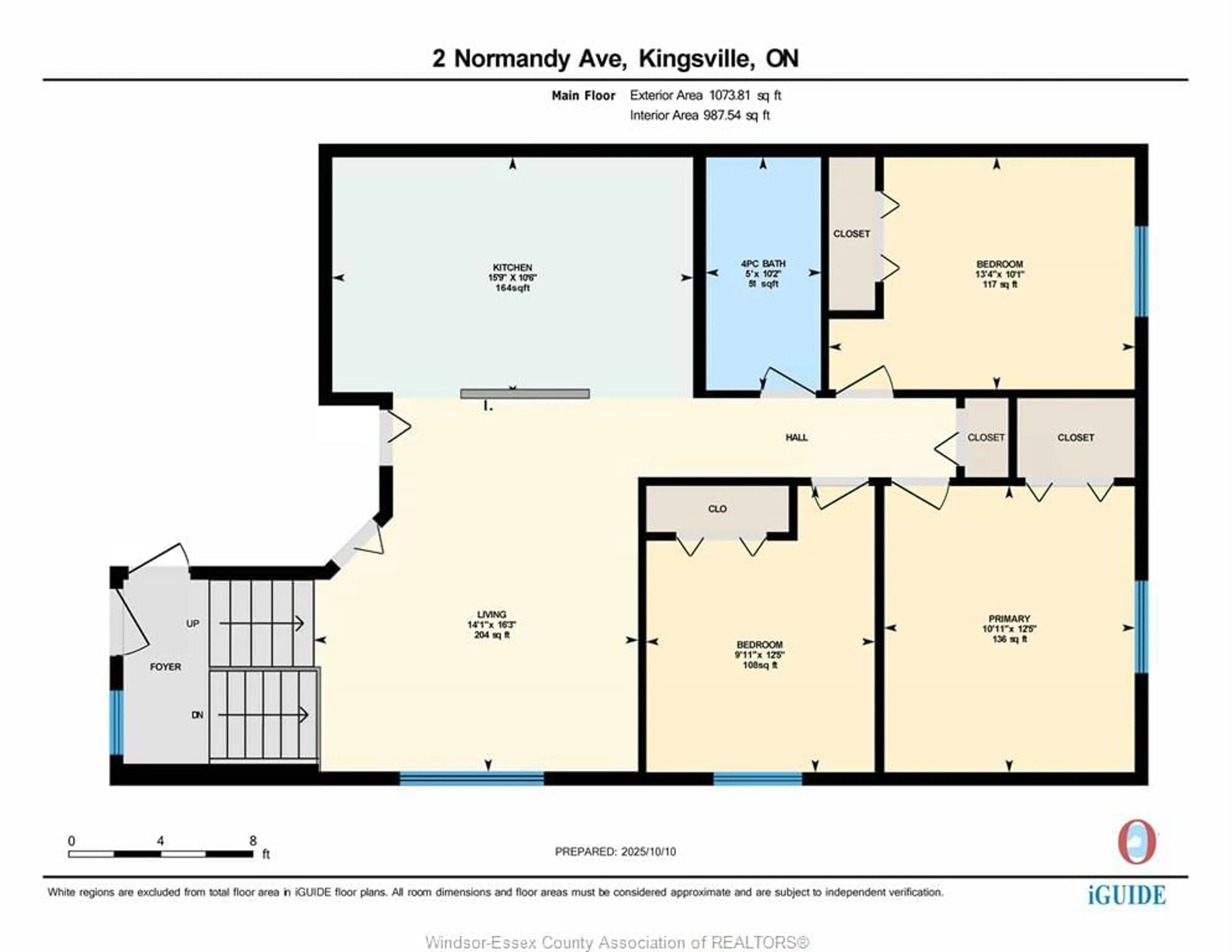 Floor plan for 2 Normandy Ave, Kingsville Ontario N9Y 4B9
