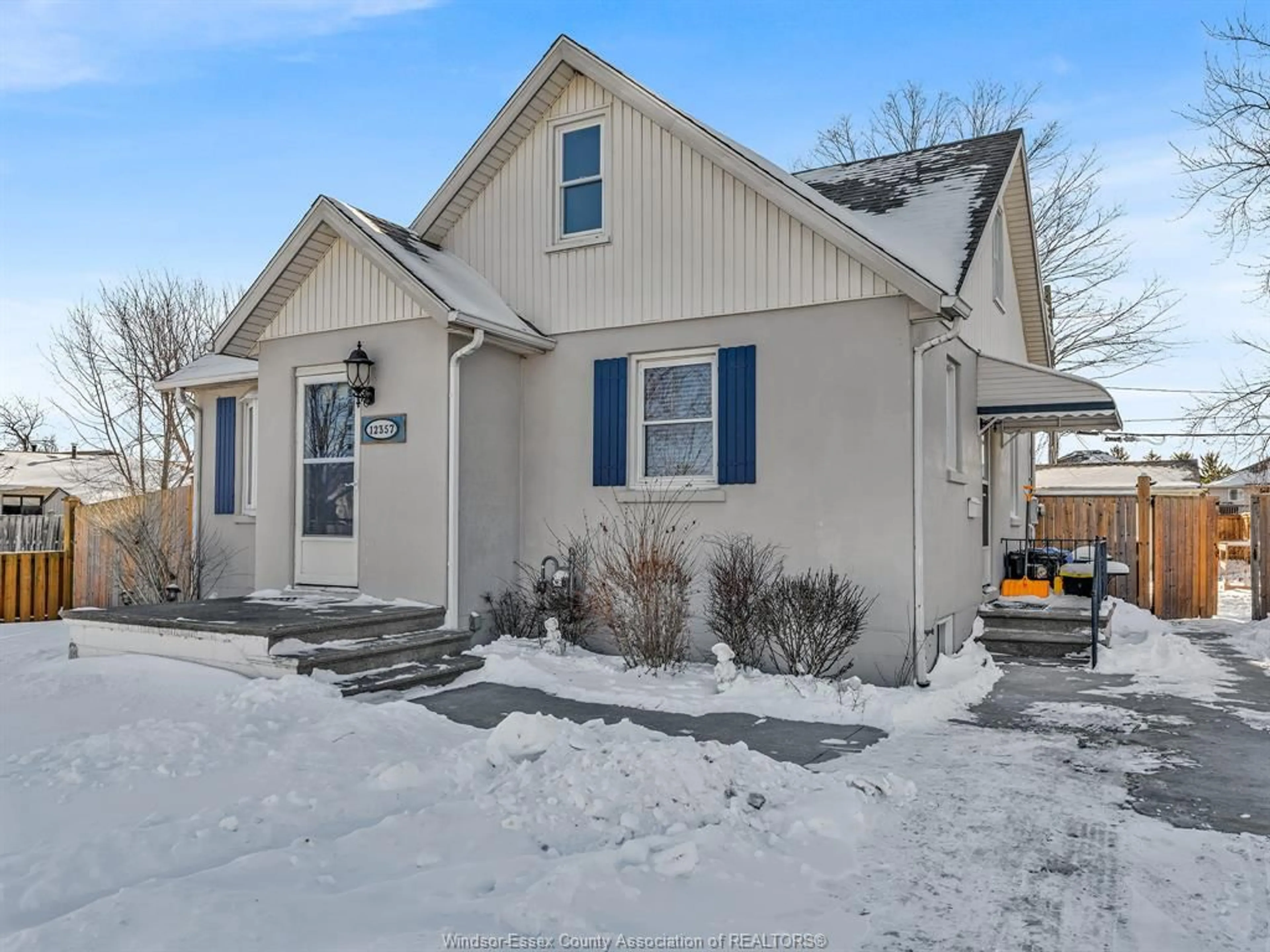 Home with vinyl exterior material, street for 12357 RENAUD St, Tecumseh Ontario N8N 1P9