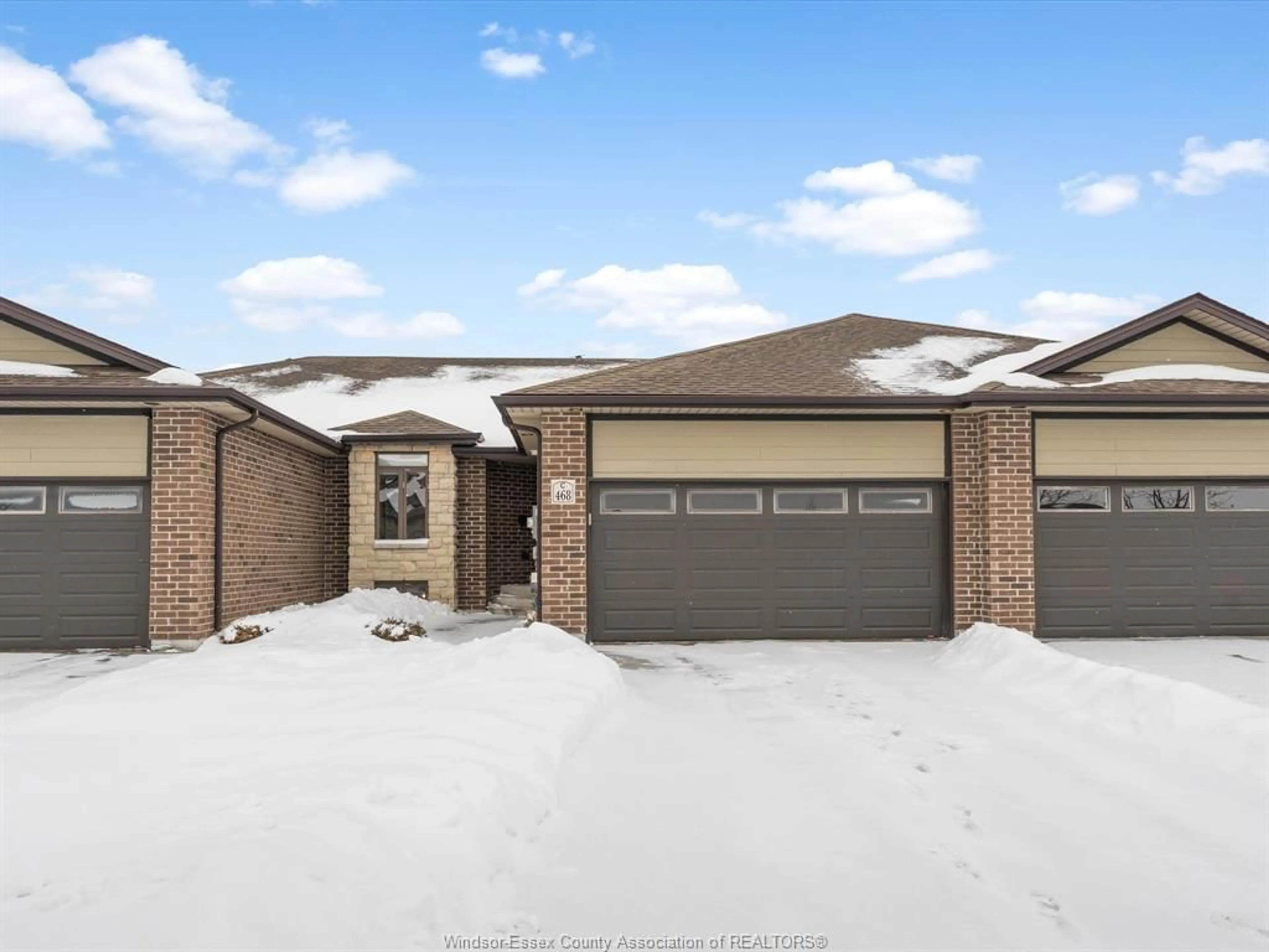 Home with brick exterior material, street for 468 OLD COLONY Trail, Amherstburg Ontario N9V 0A2