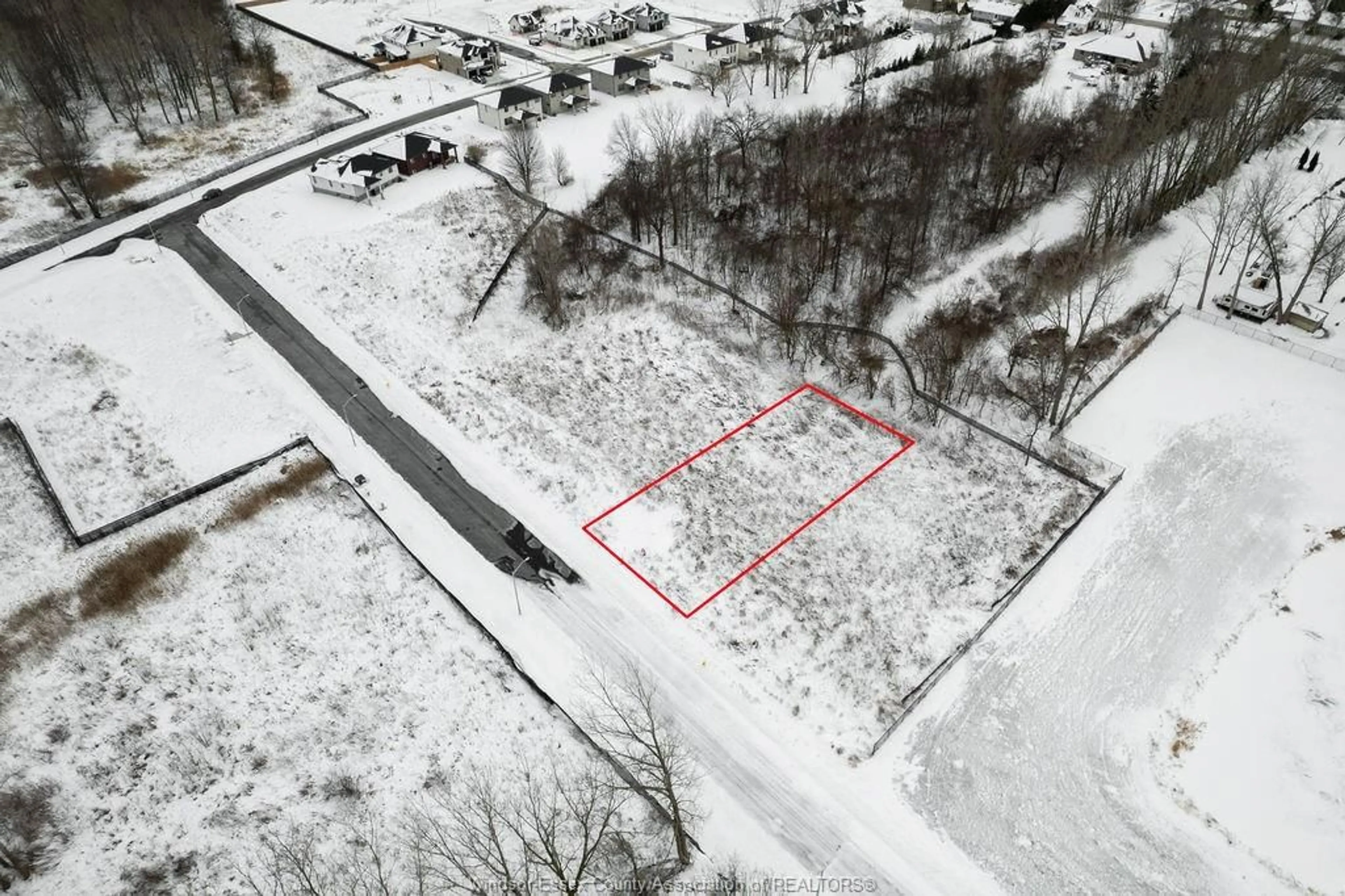A pic from outside/outdoor area/front of a property/back of a property/a pic from drone, street for LOT 2 OKE, LaSalle Ontario N9J 2W8