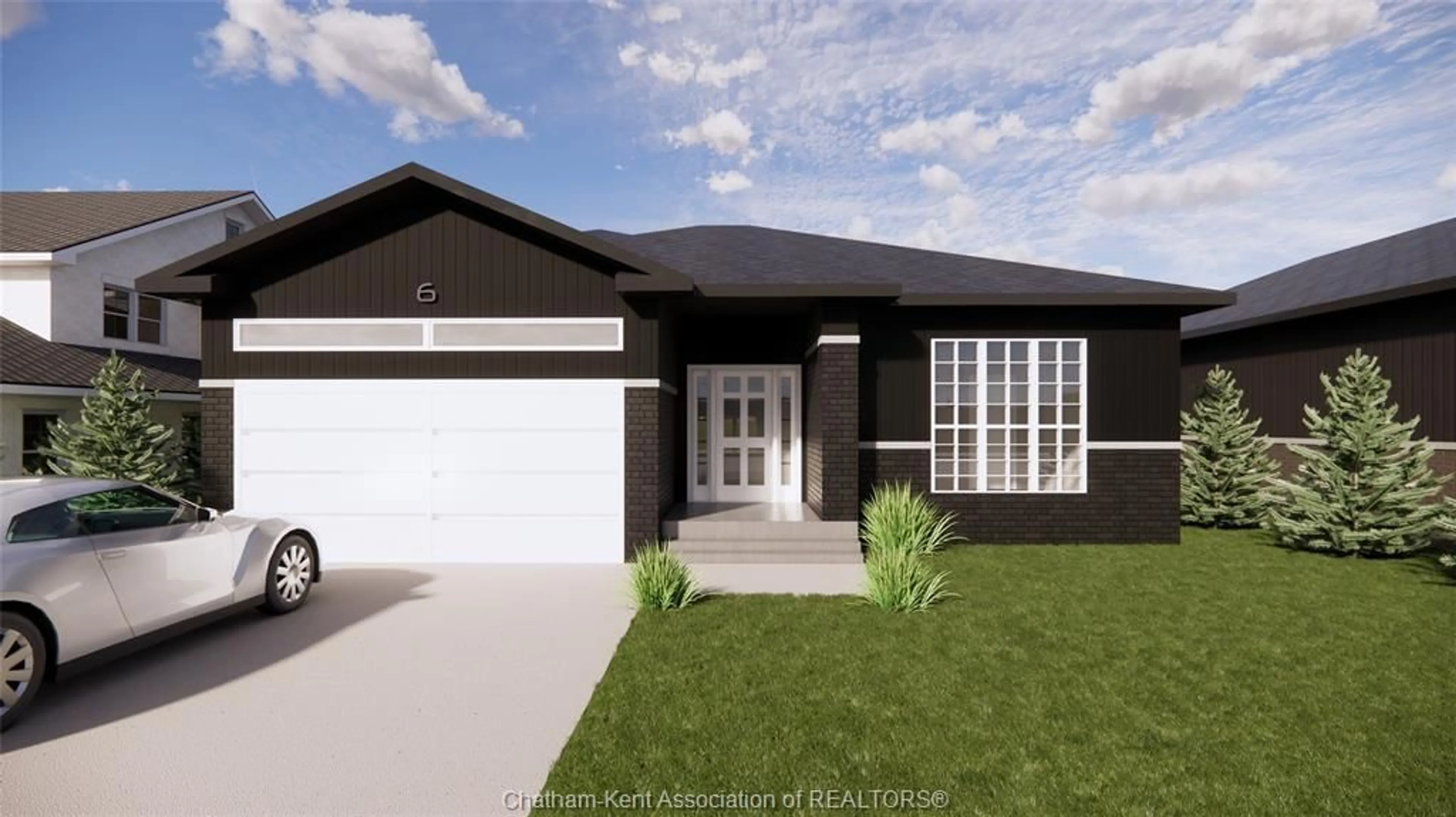 Home with brick exterior material, street for 6 ROSEWOOD Cres, Chatham Ontario N7M 0V4