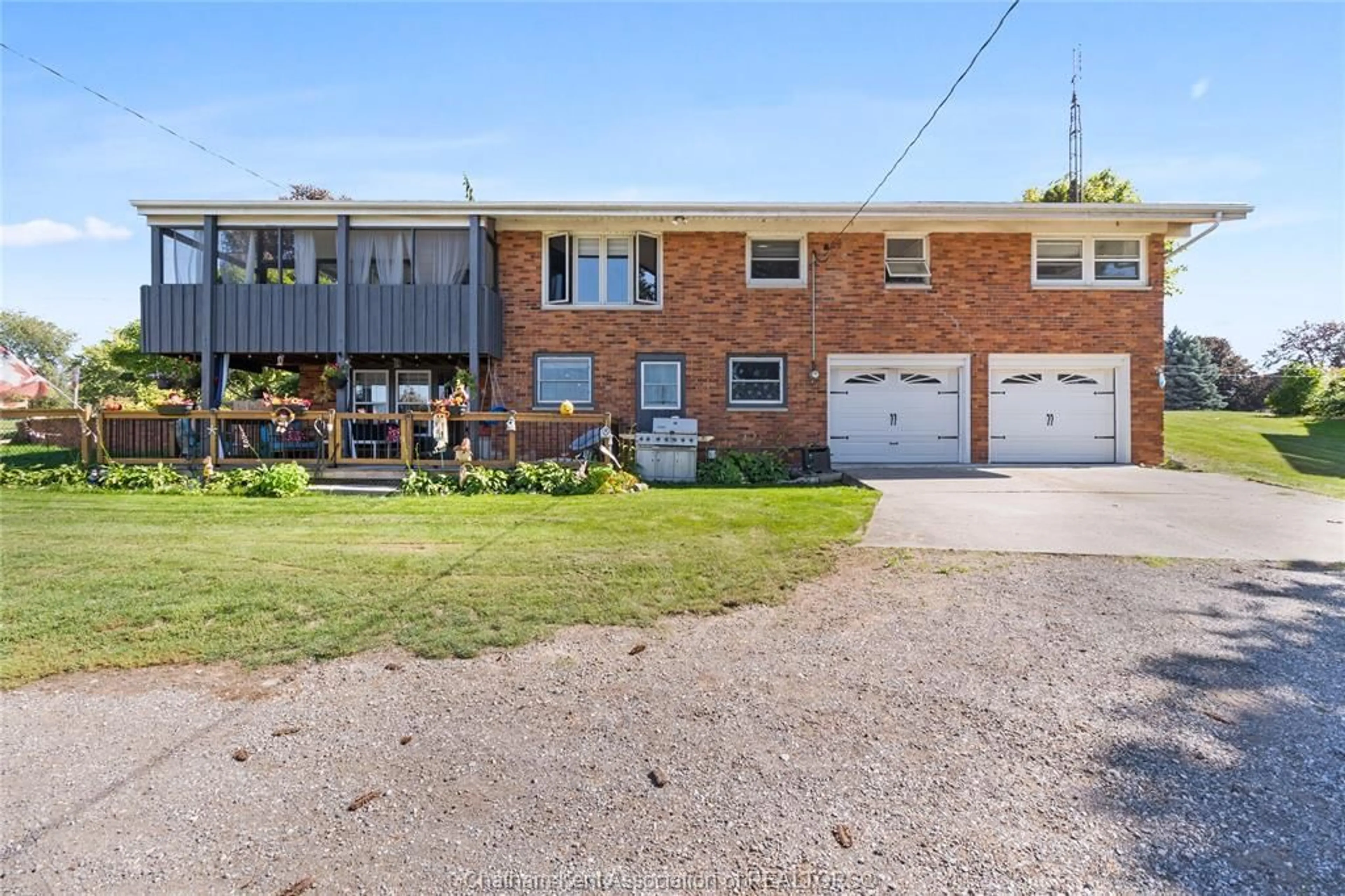 Home with brick exterior material, street for 19418 Charing Cross- Cedar Springs Rd, Blenheim Ontario N0P 1A0