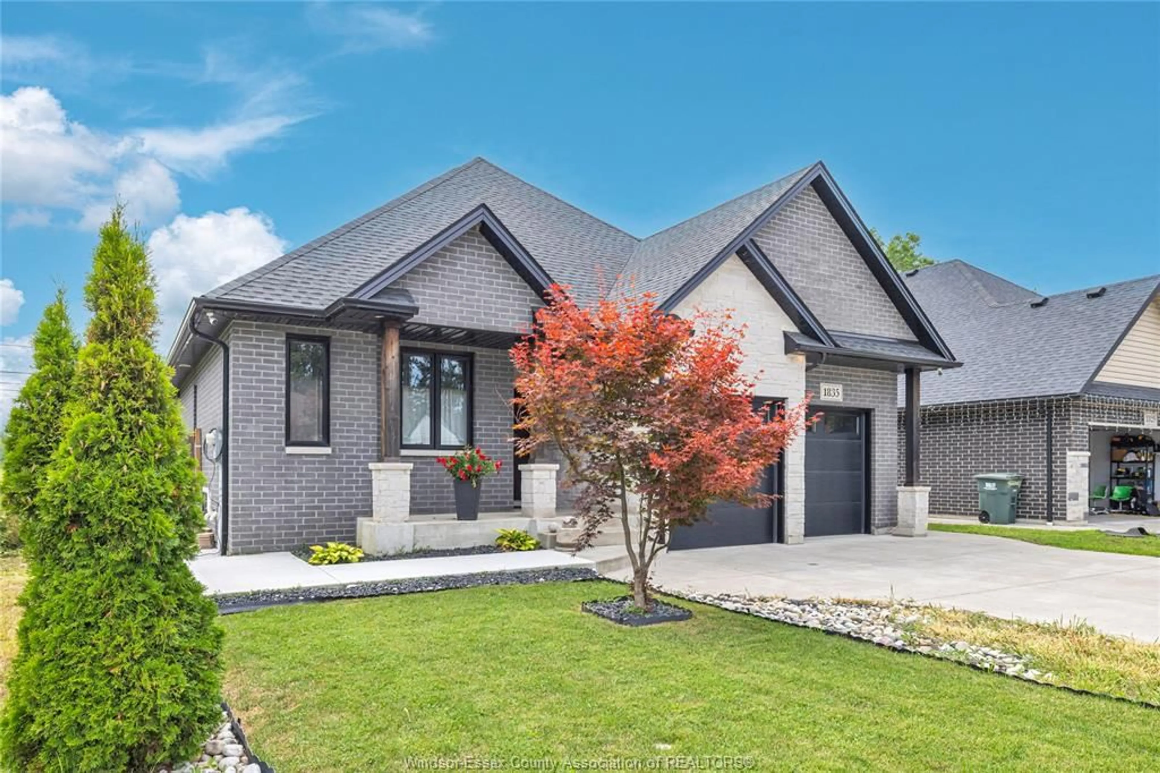 Home with brick exterior material, street for 1835 DOMINION Blvd, Windsor Ontario N9B 3H8