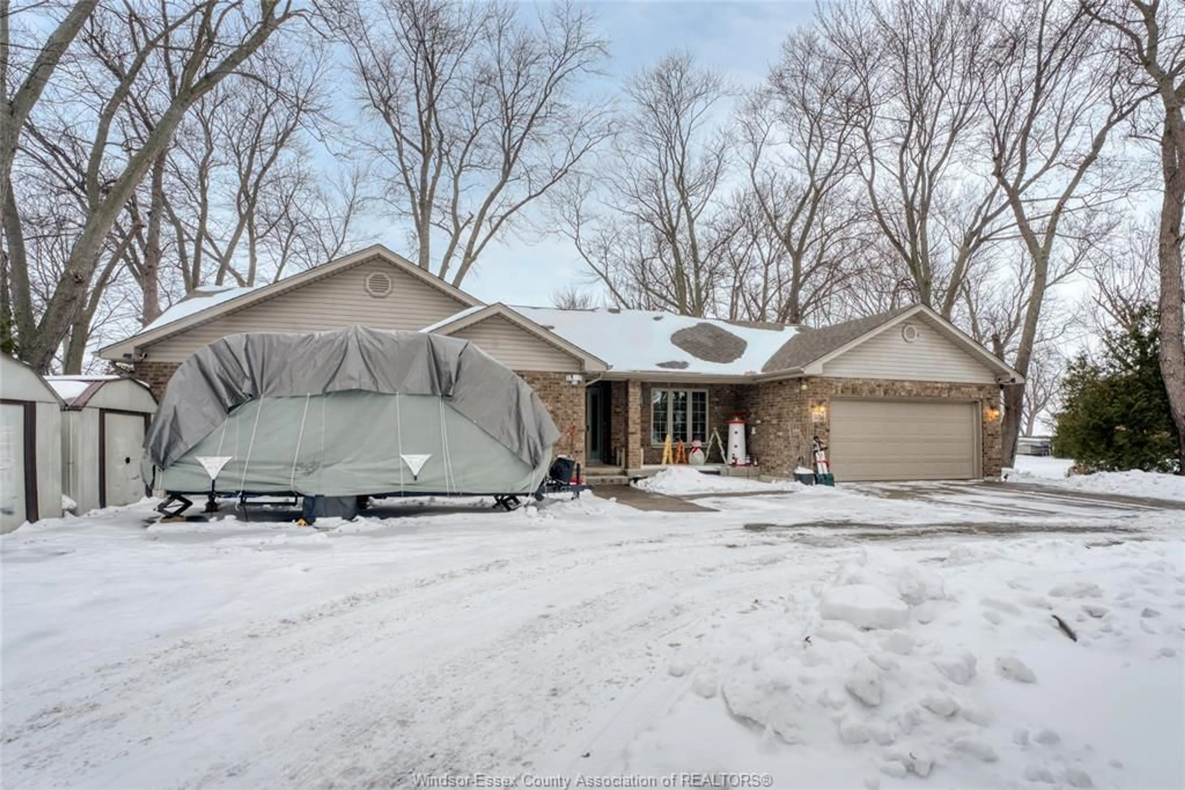 Home with brick exterior material, street for 3214 St.Clair Rd, Stoney Point Ontario N0R 1N0