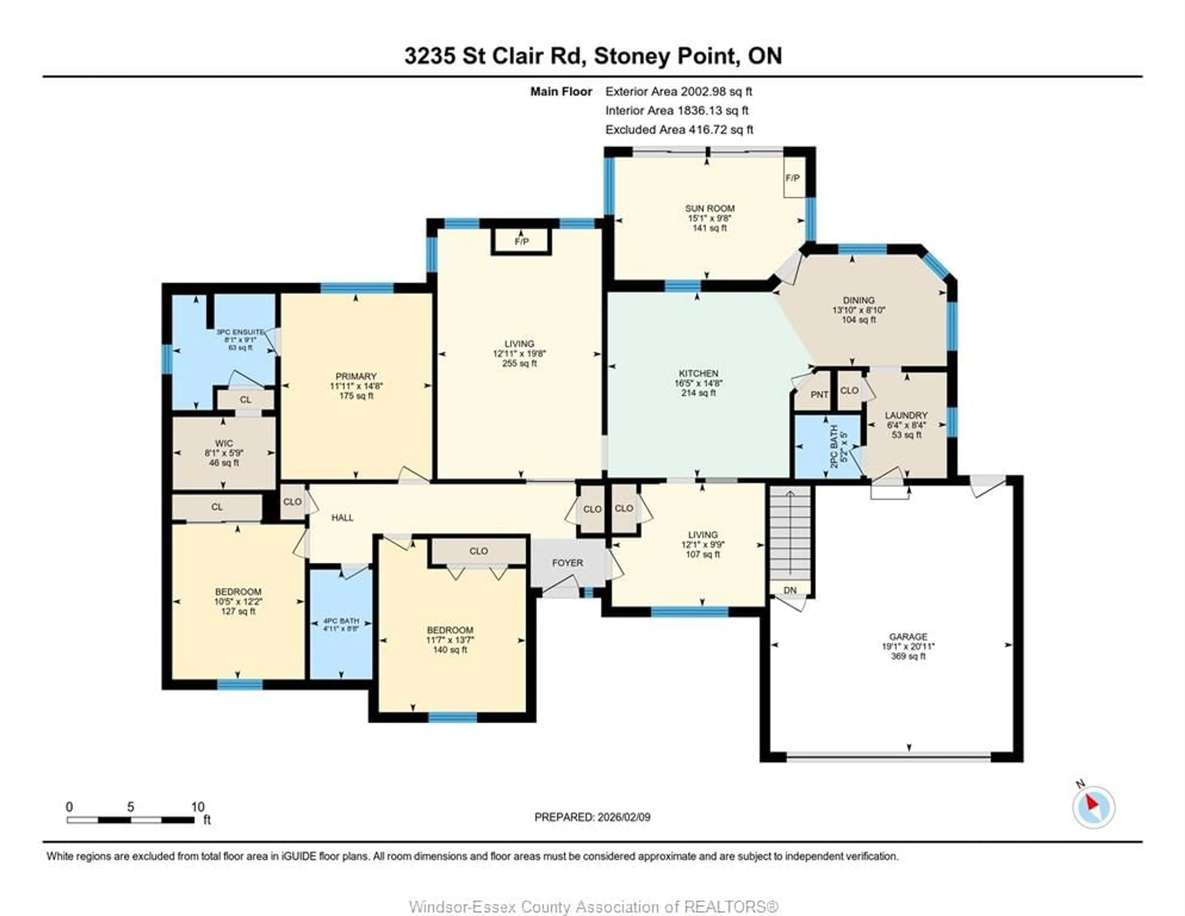 Floor plan for 3214 St.Clair Rd, Stoney Point Ontario N0R 1N0