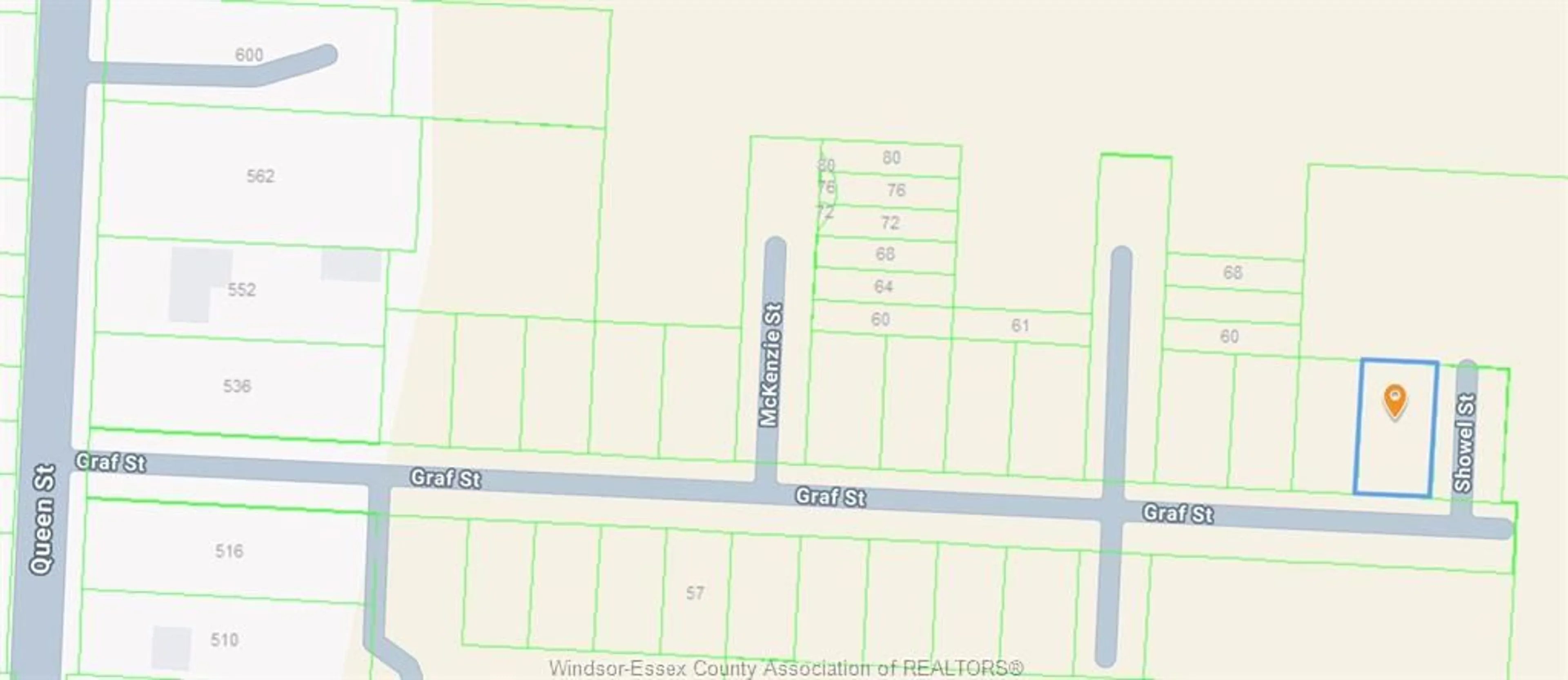Picture of a map for 96 GRAF St, Harrow Ontario N0R 1G0