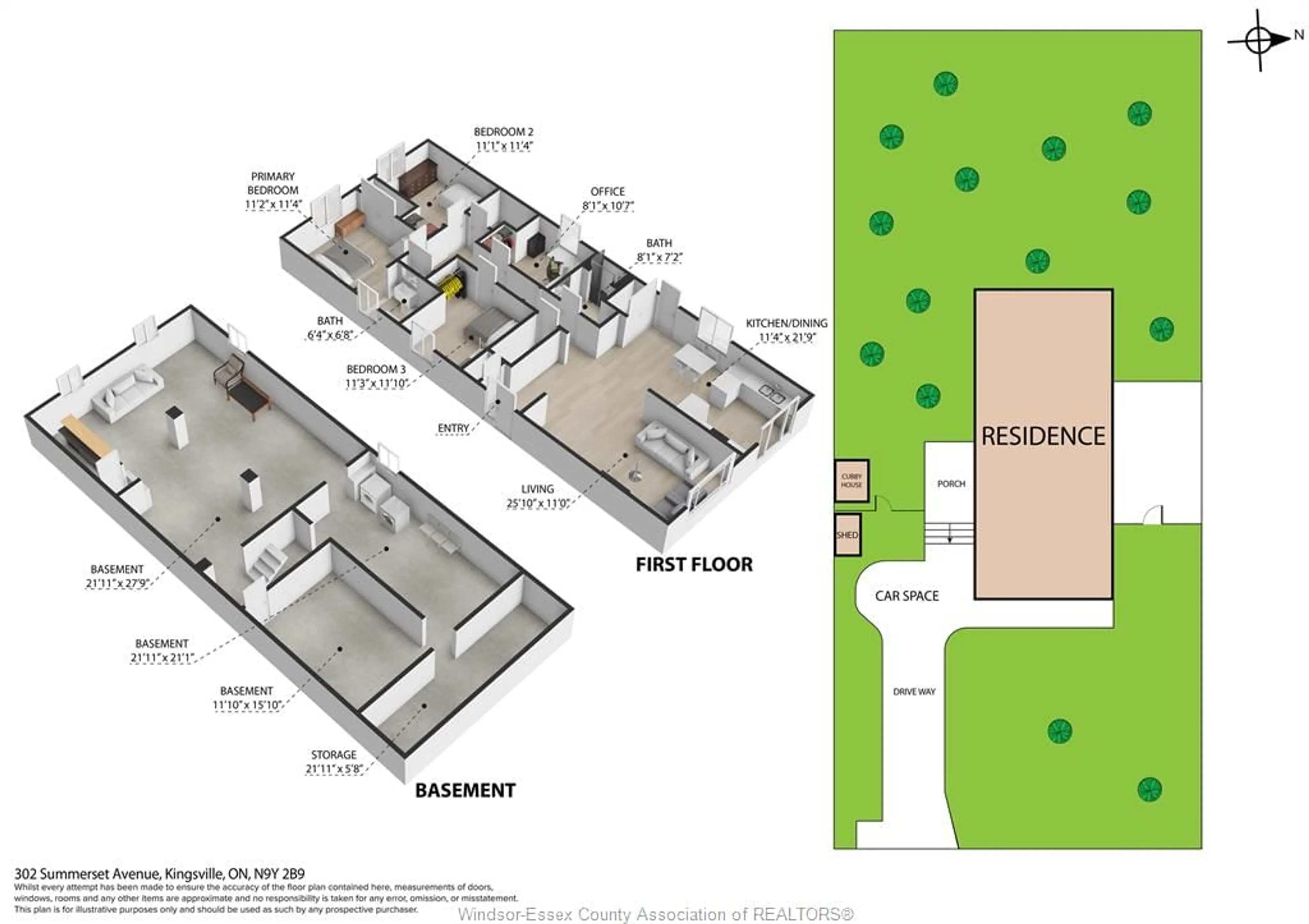 Floor plan for 302 Summerset Ave, Kingsville Ontario N9Y 2B9