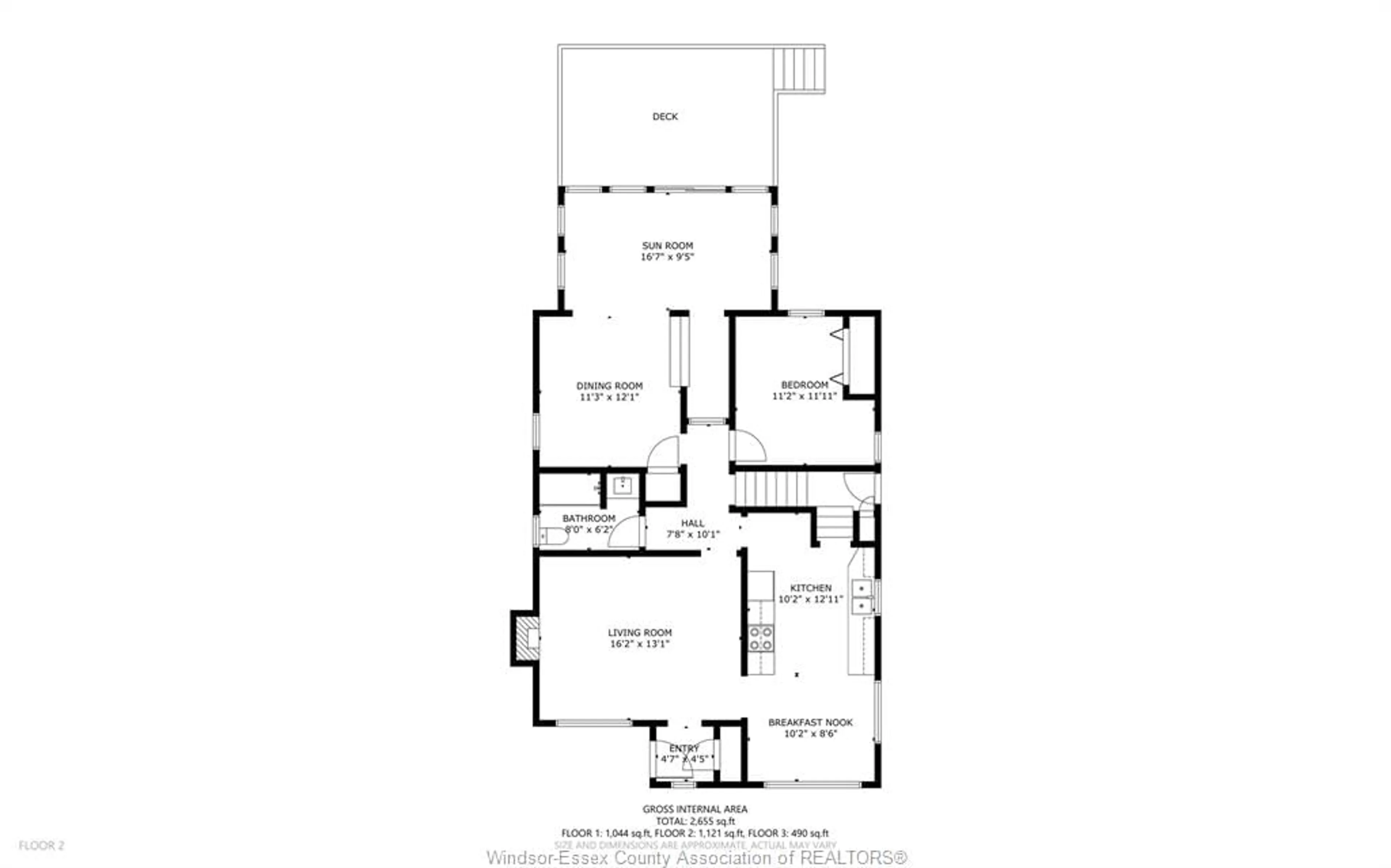 Floor plan for 238 ST. LOUIS, Windsor Ontario N8S 2K3