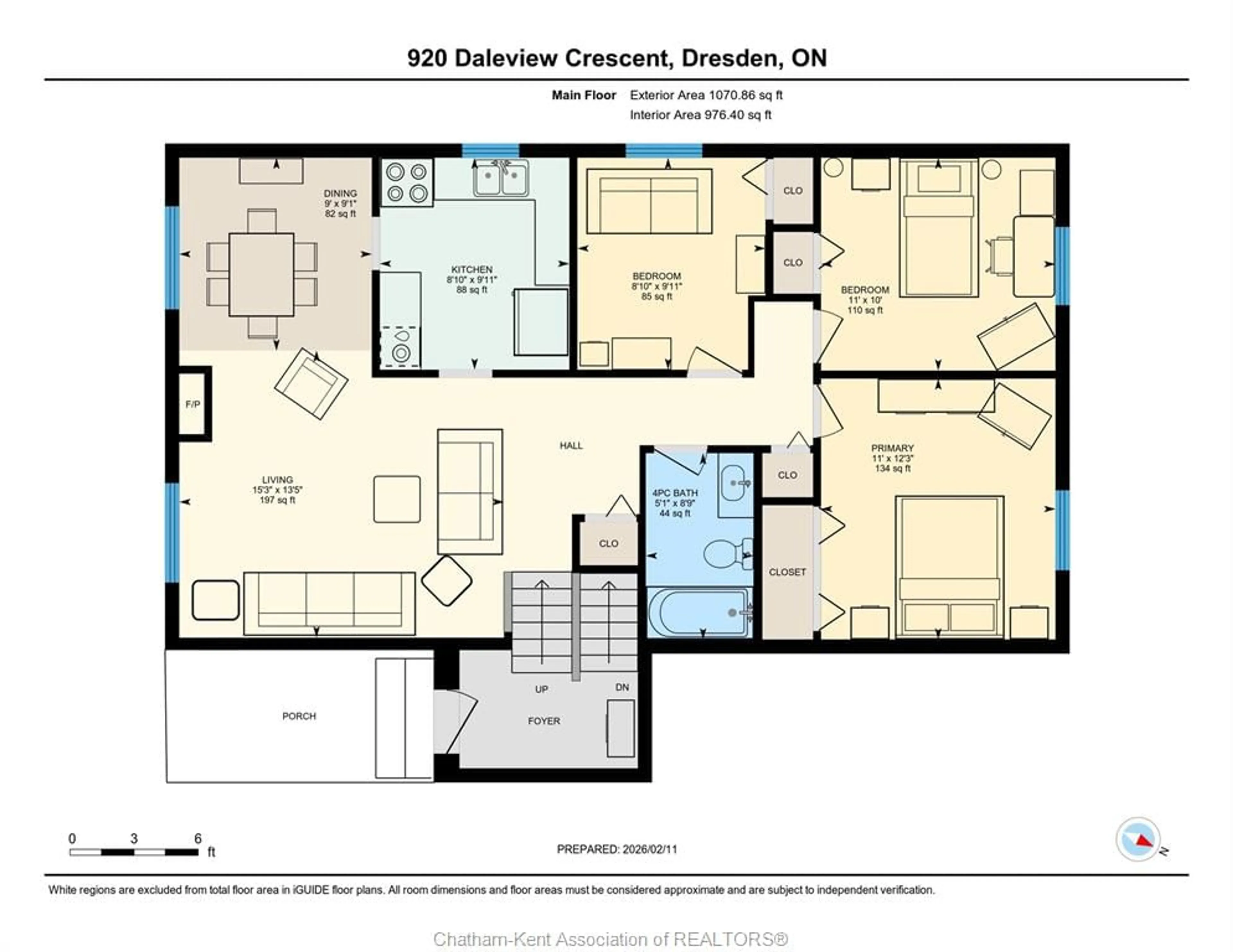Floor plan for 920 DALEVIEW Cres, Dresden Ontario N0P 1M0