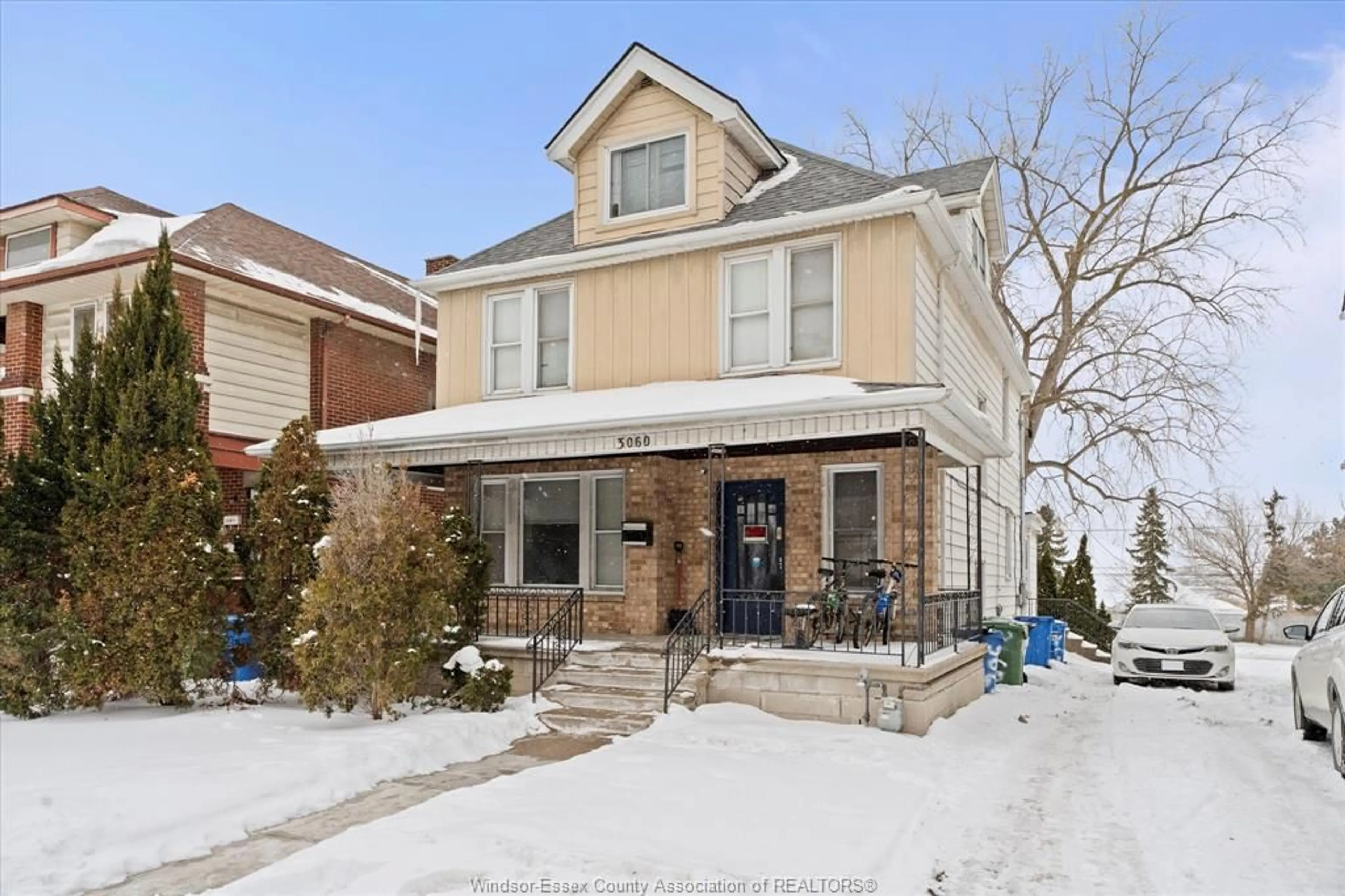 Home with brick exterior material, street for 3060 Sandwich, Windsor Ontario N9C 1A4