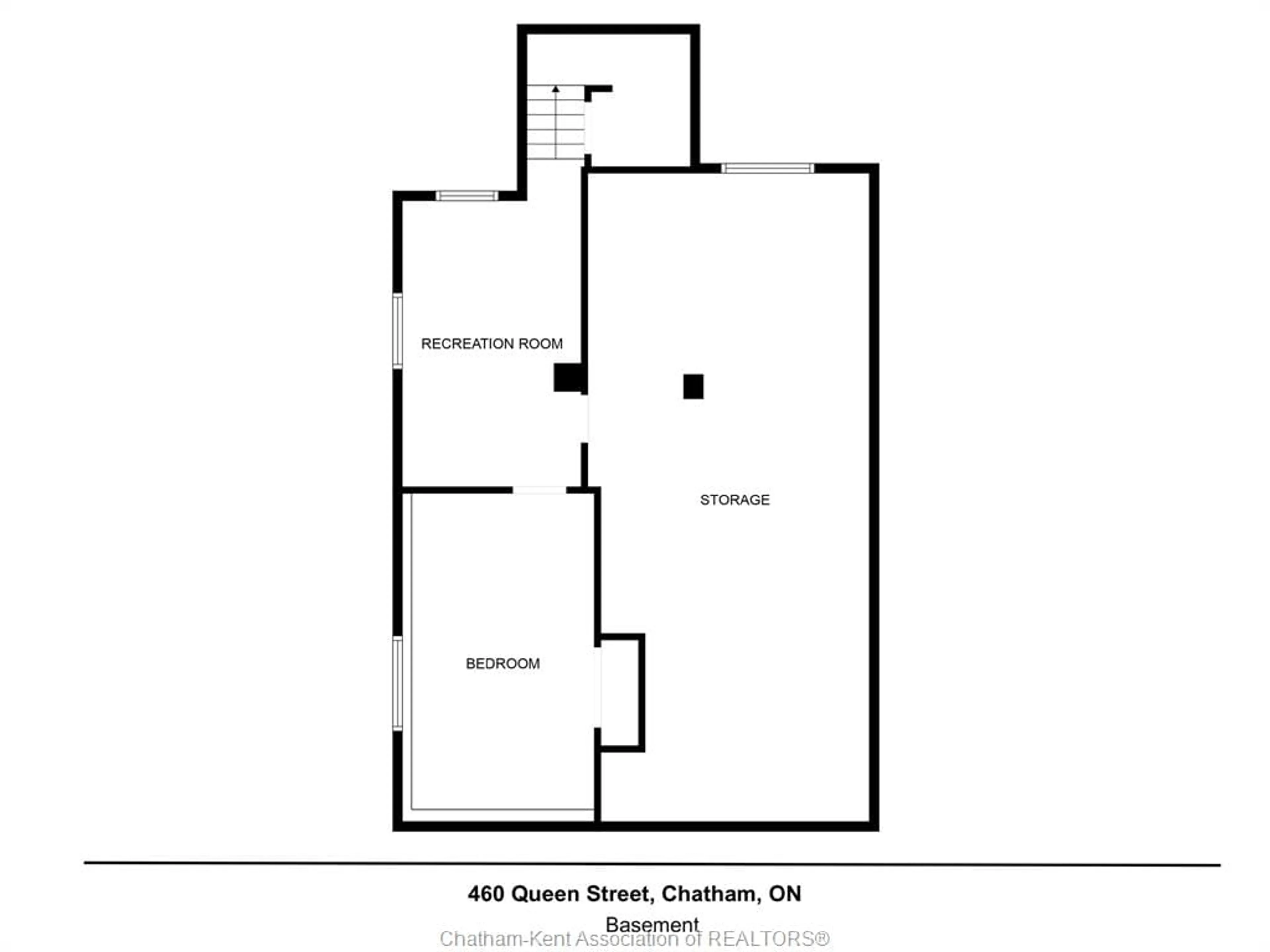 Floor plan for 460 Queen St, Chatham Ontario N7M 2J3