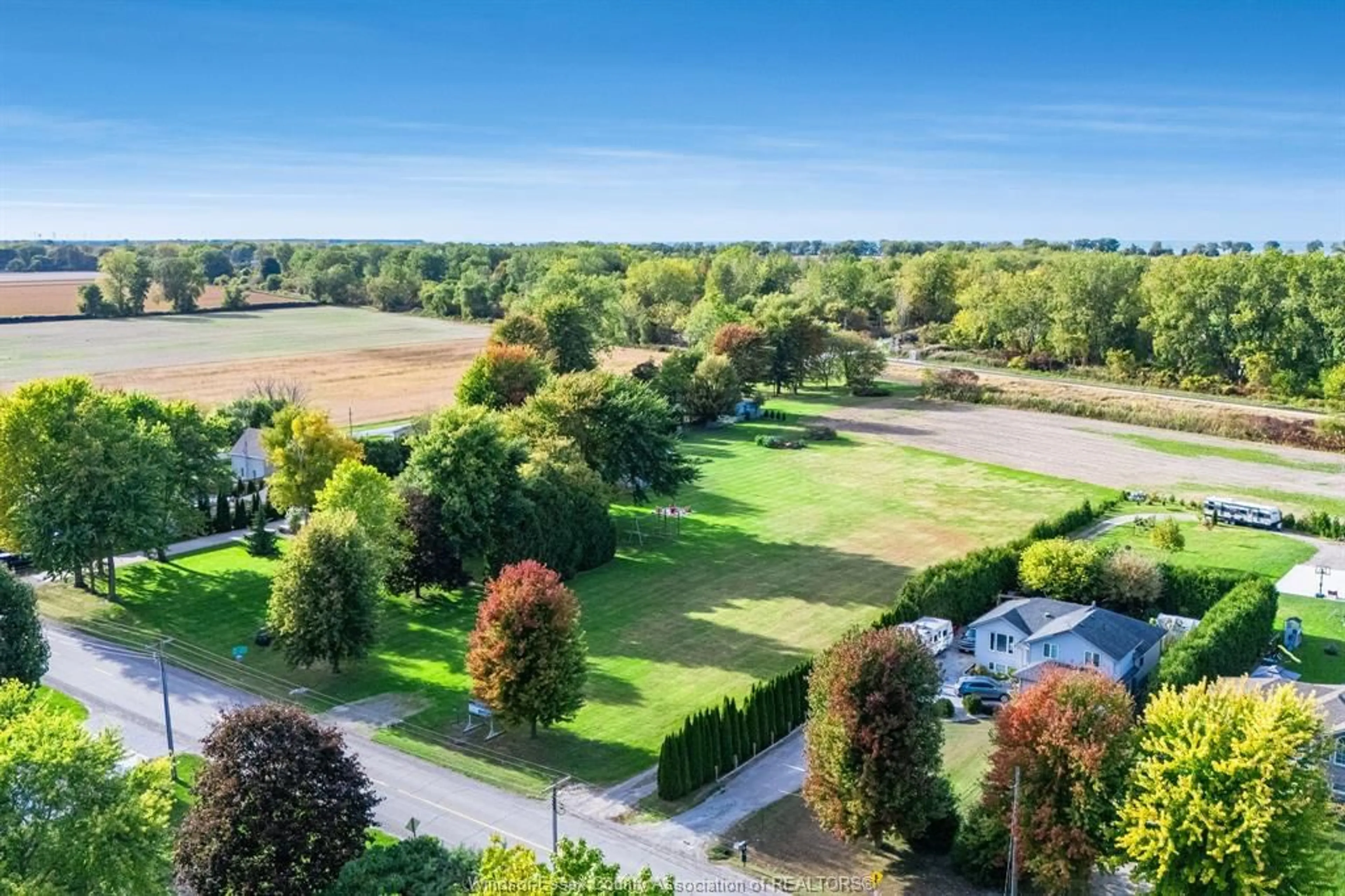 A pic from outside/outdoor area/front of a property/back of a property/a pic from drone, unknown for 4325 Tecumseh Line, Tilbury North Ontario N0P 2L0