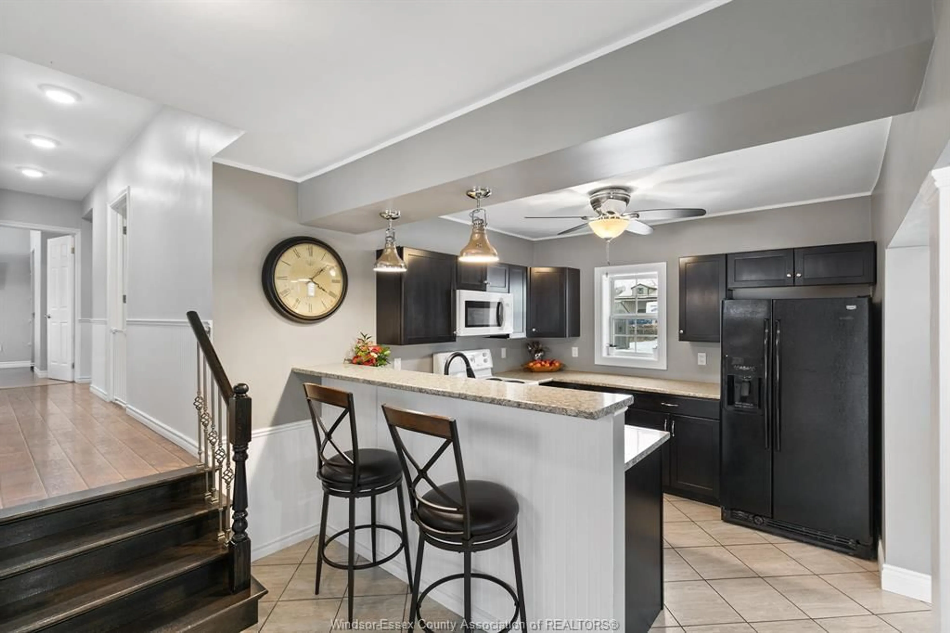 Open concept kitchen, ceramic/tile floor for 1052 COUNTY RD 22, Lakeshore Ontario N8L 0E1