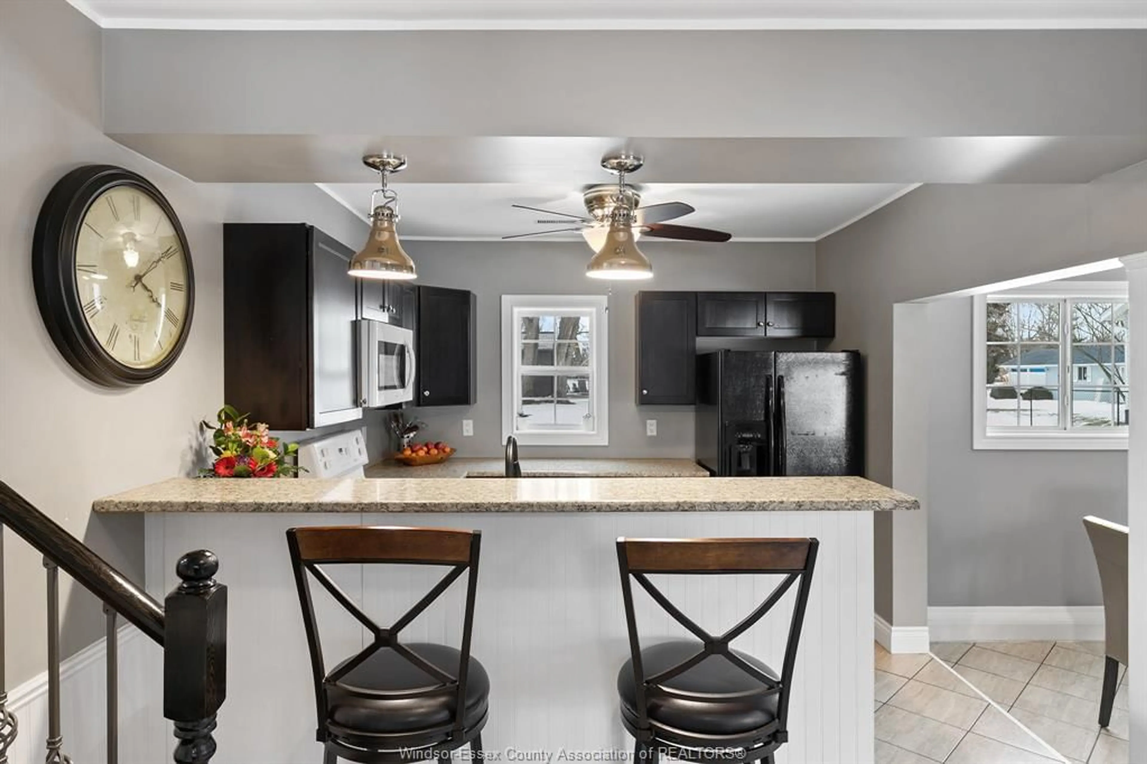 Open concept kitchen, ceramic/tile floor for 1052 COUNTY RD 22, Lakeshore Ontario N8L 0E1