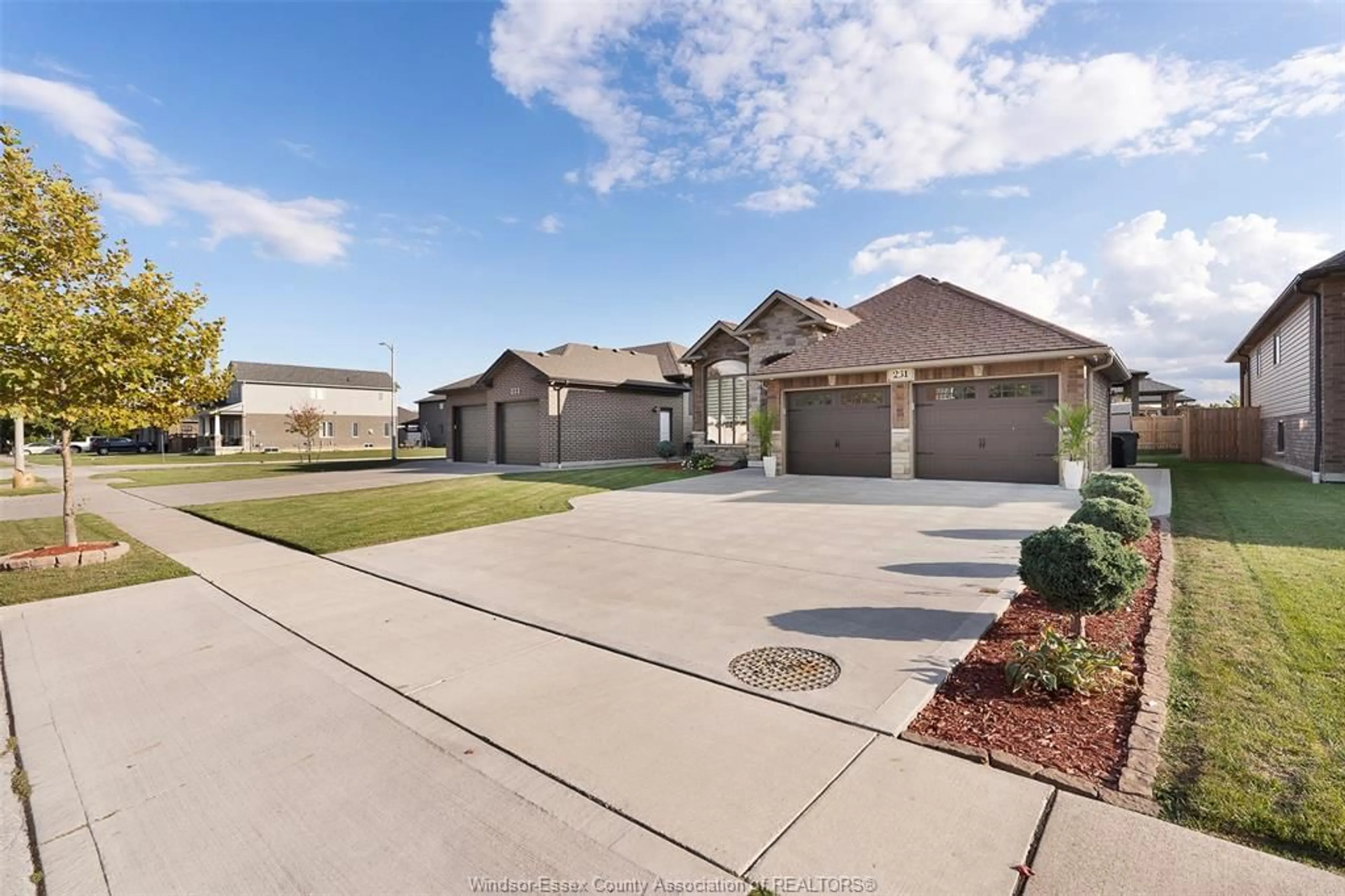 A pic from outside/outdoor area/front of a property/back of a property/a pic from drone, street for 231 SUMMER St, Belle River Ontario N8L 0G7