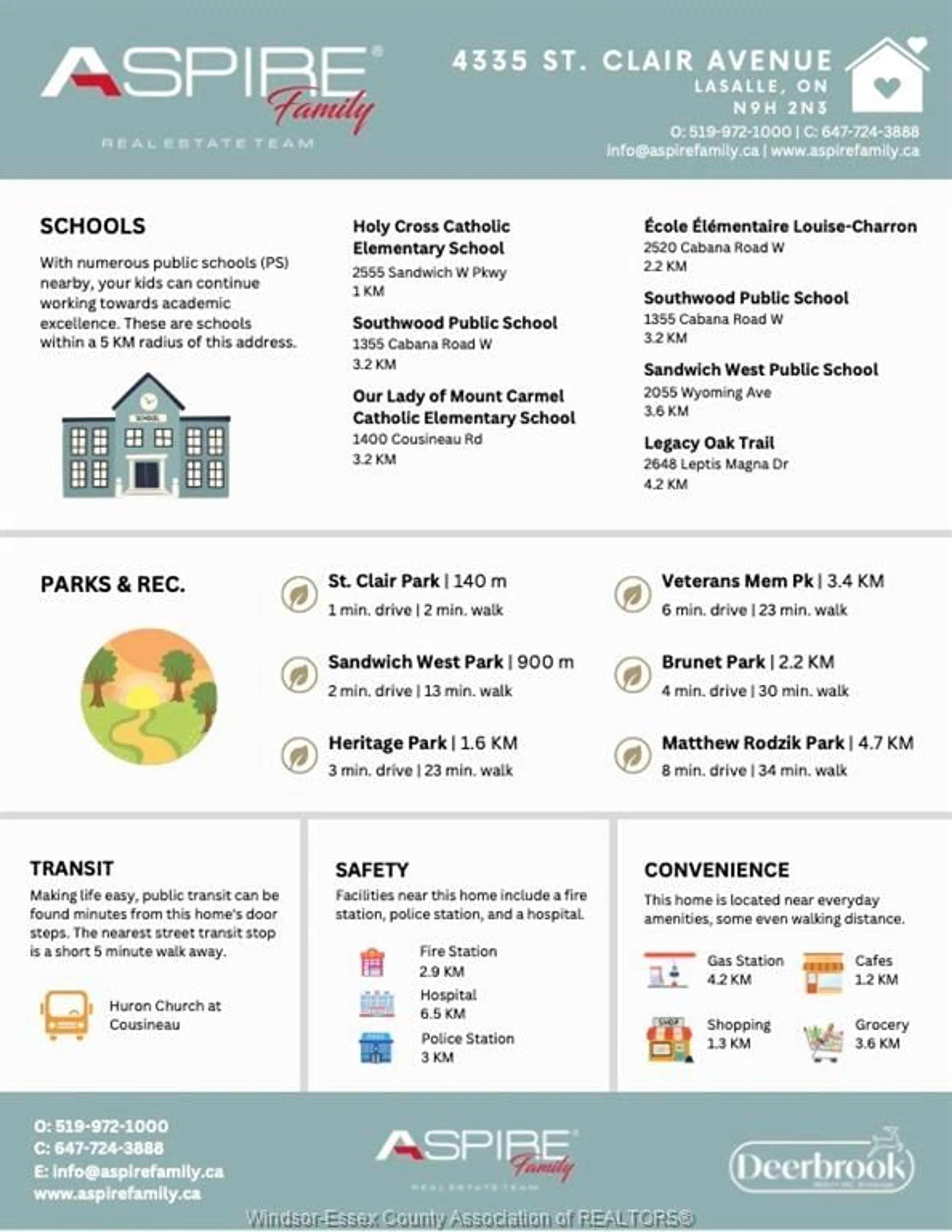 Floor plan for 4335 St Clair Ave, LaSalle Ontario N9H 2N3