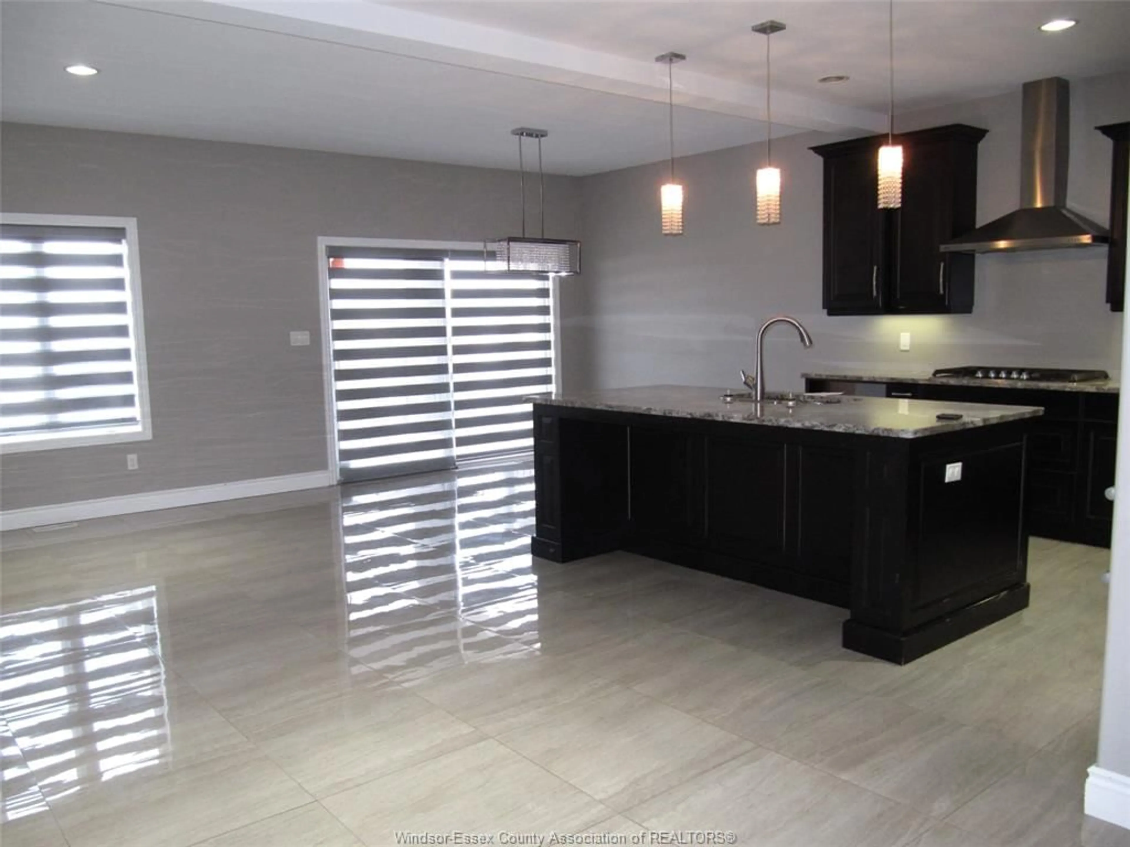 Open concept kitchen, ceramic/tile floor for 2968 MCROBBIE Cres, Windsor Ontario N8R 0B1