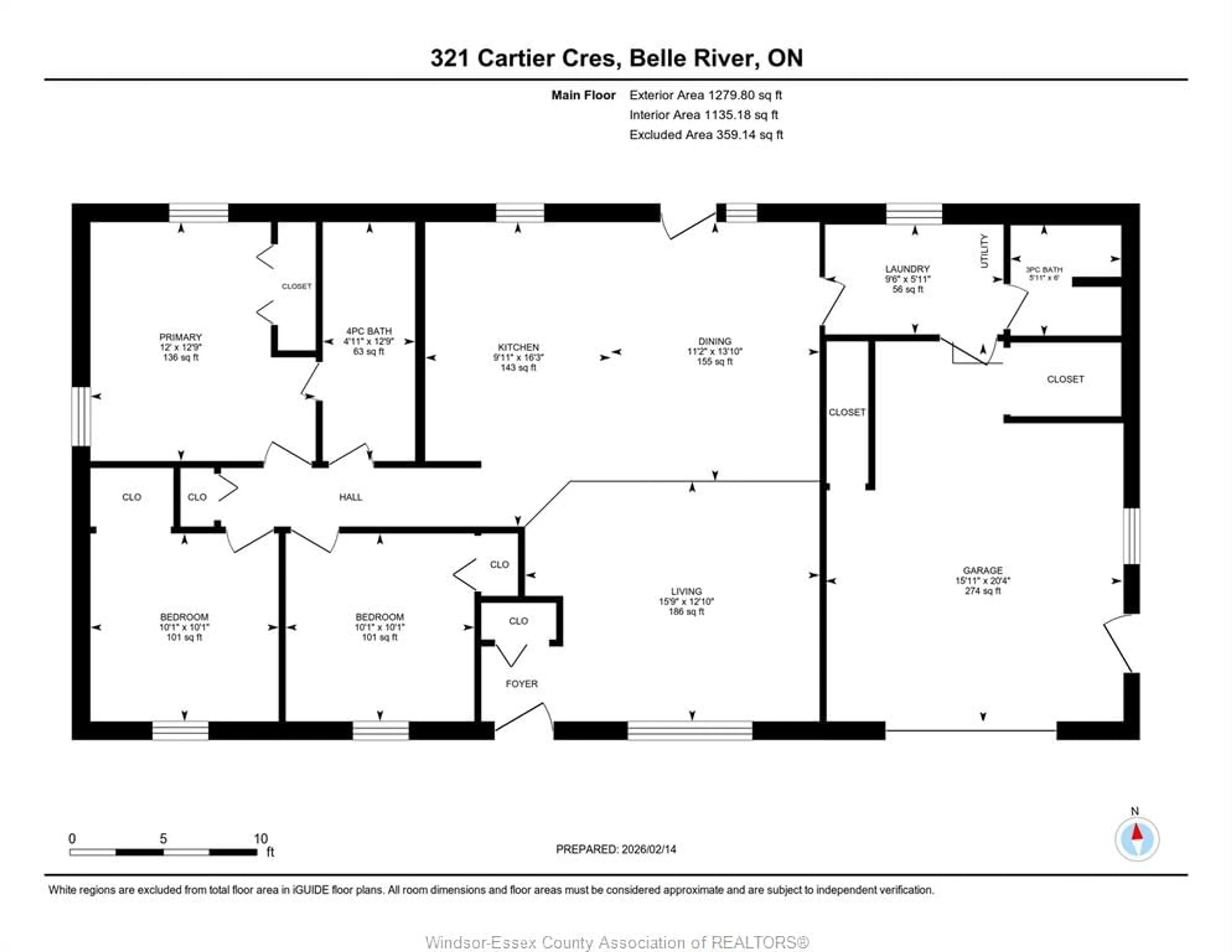 Floor plan for 321 Cartier, Belle River Ontario N8L 0N2
