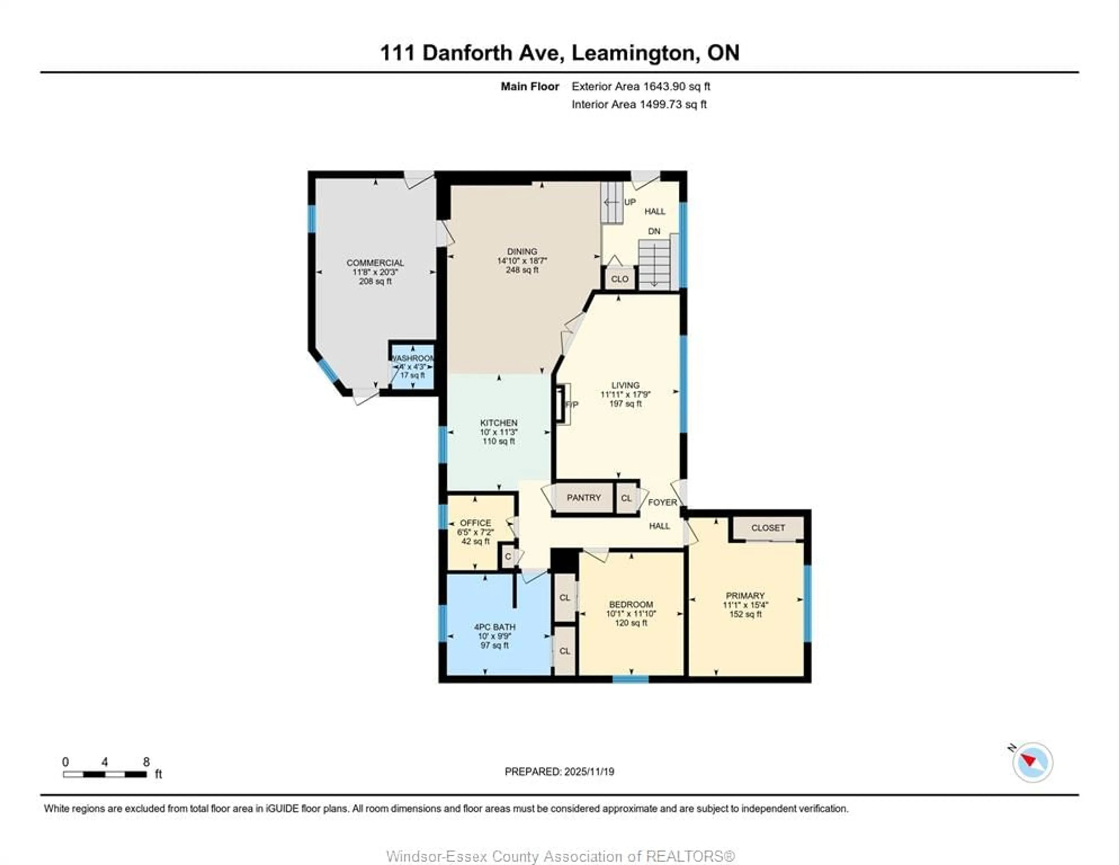 Floor plan for 111 Danforth, Leamington Ontario N8H 2R1