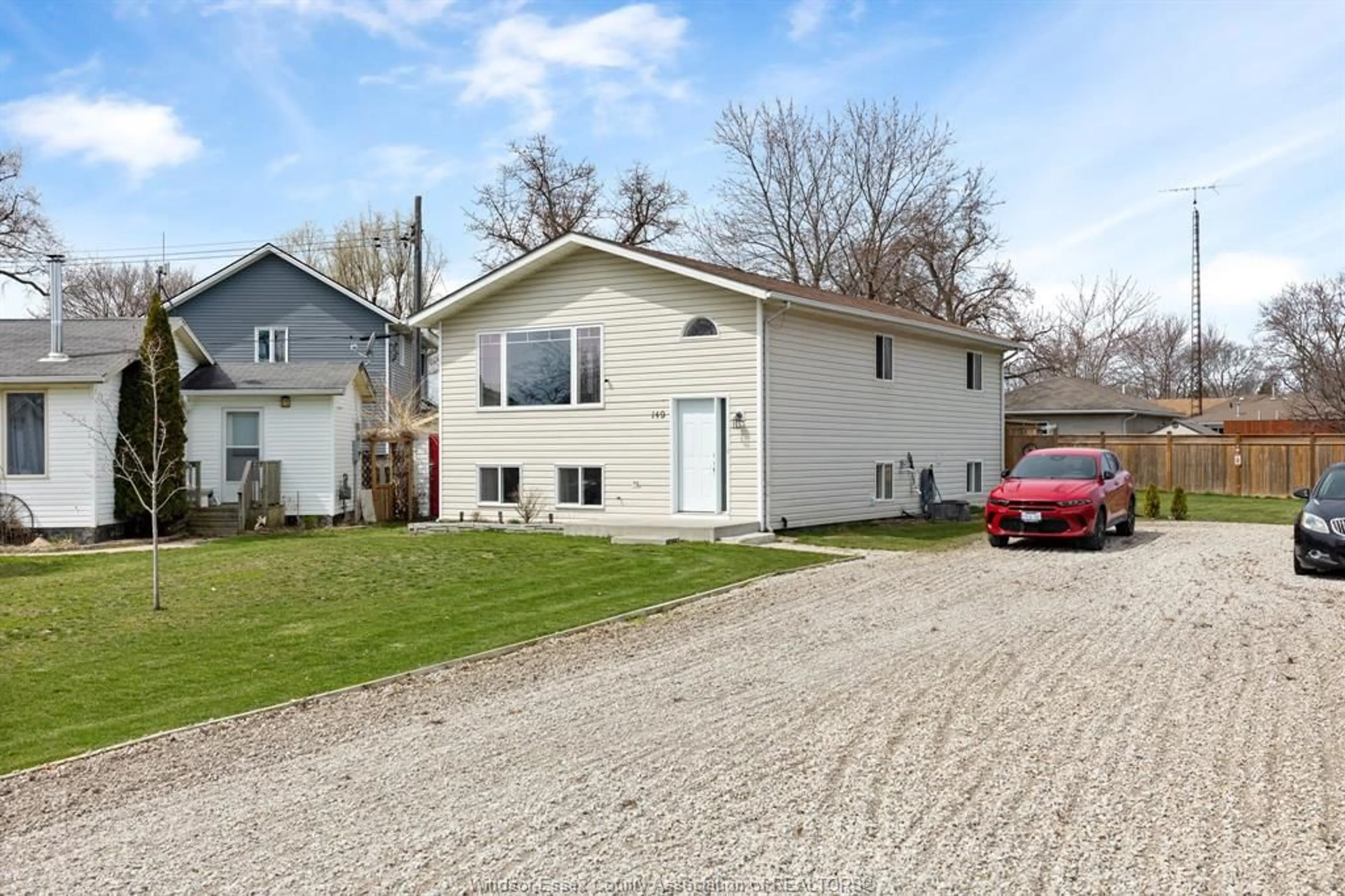 Home with vinyl exterior material, street for 149 BELLCREFT Dr, Colchester Ontario N0R 1G0