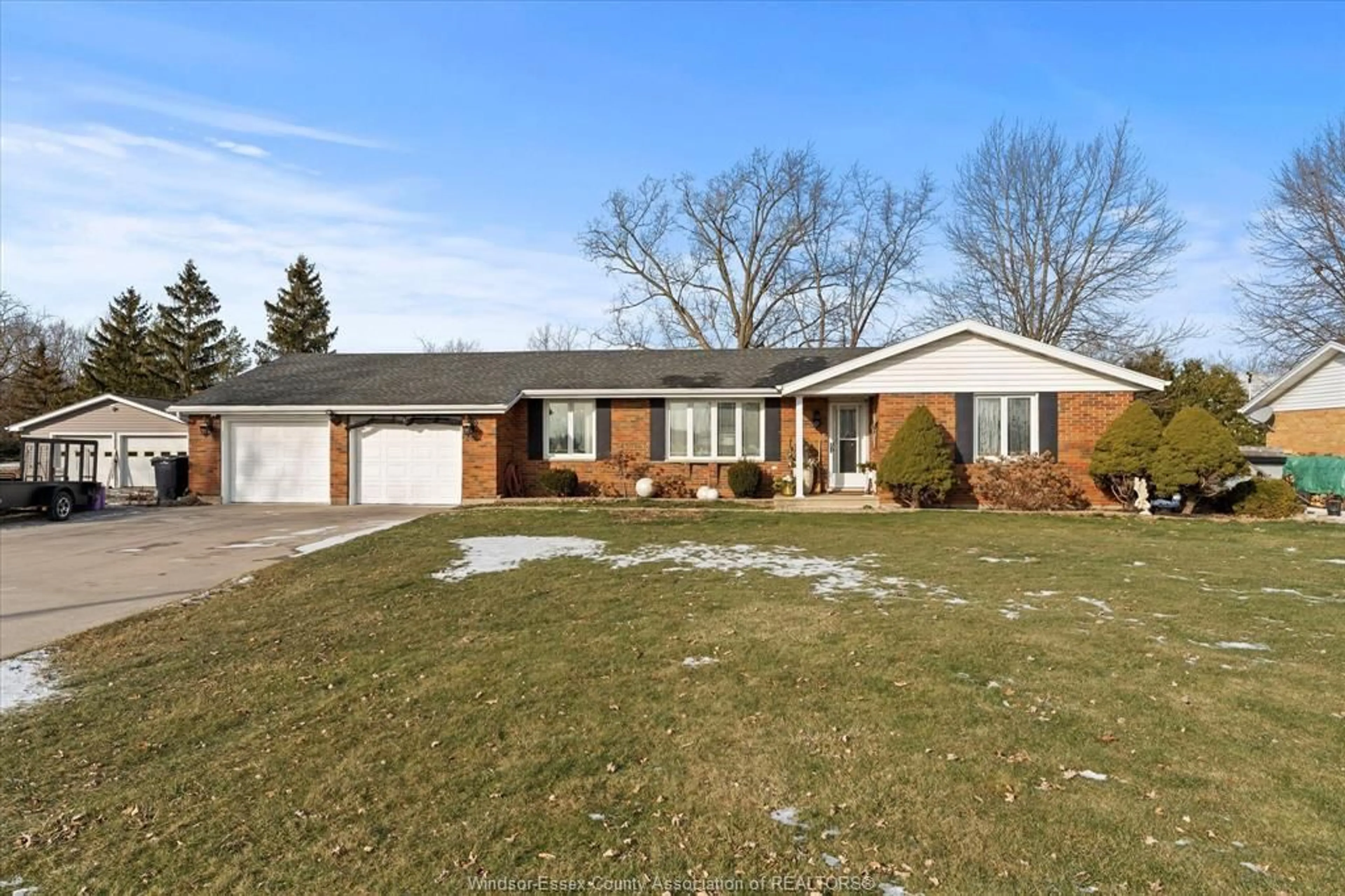 Home with brick exterior material, street for 1955 WILSON Sideroad, Maidstone Ontario N0R 1K0