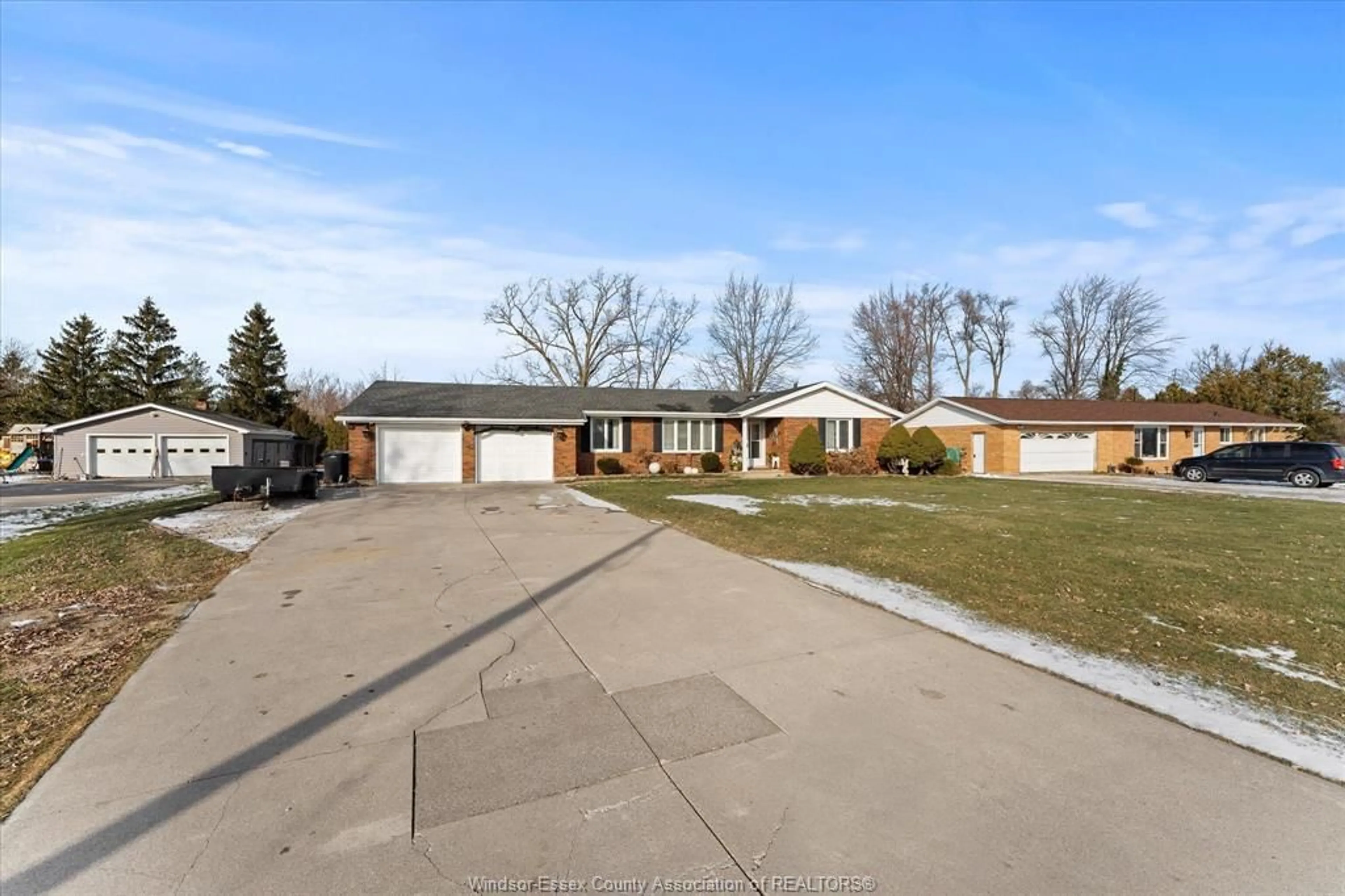 A pic from outside/outdoor area/front of a property/back of a property/a pic from drone, street for 1955 WILSON Sideroad, Maidstone Ontario N0R 1K0