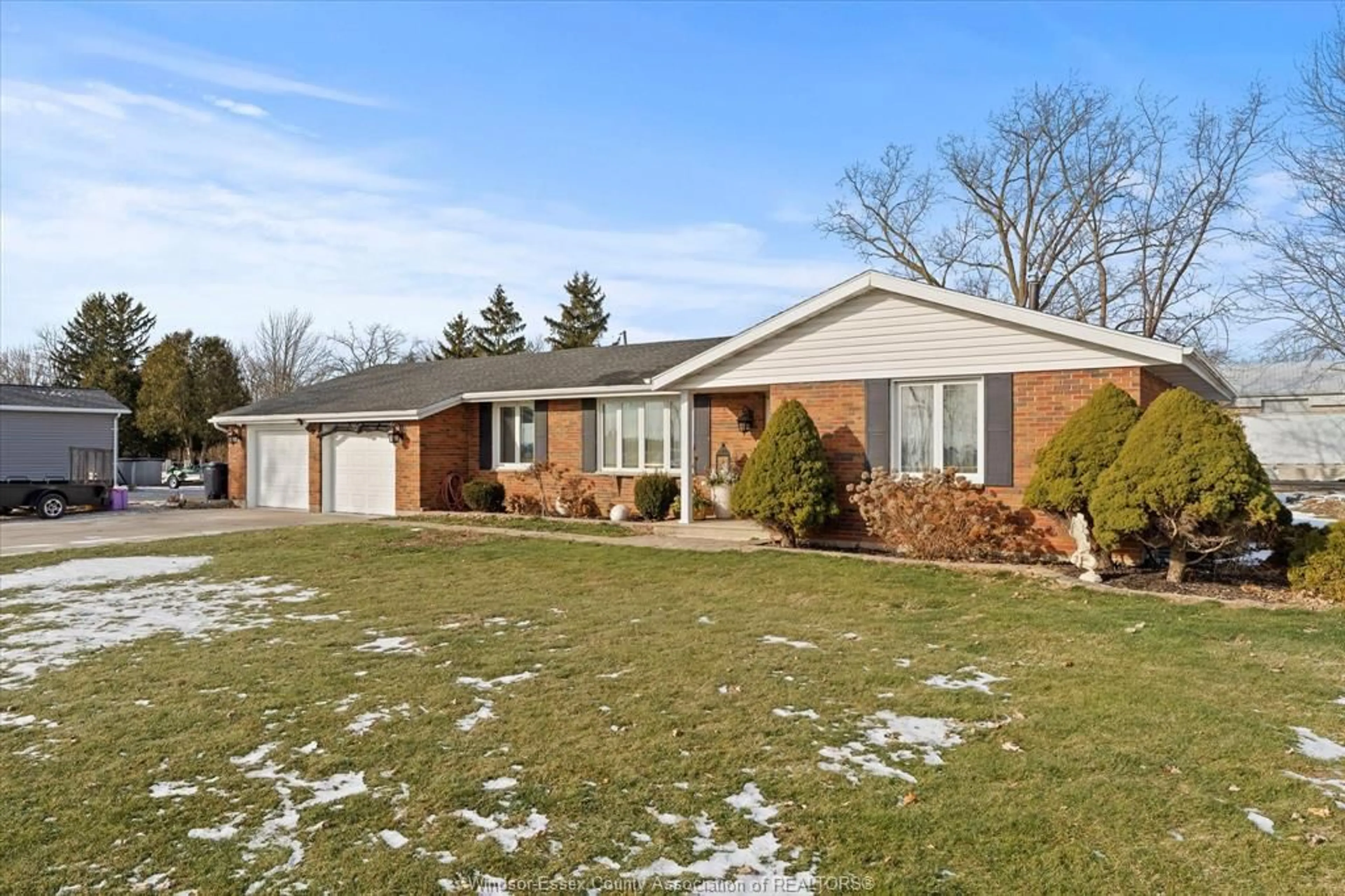 Home with brick exterior material, street for 1955 WILSON Sideroad, Maidstone Ontario N0R 1K0