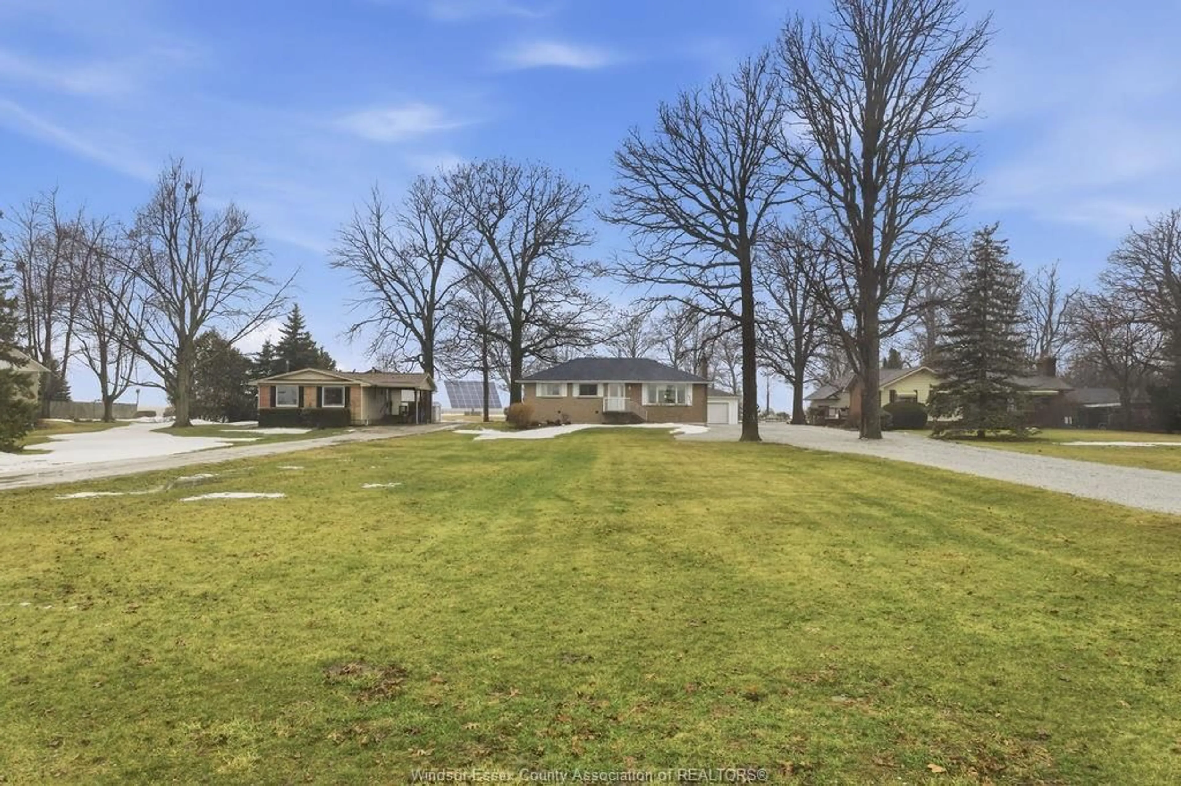 A pic from outside/outdoor area/front of a property/back of a property/a pic from drone, water/lake/river/ocean view for 13132 WALKER SIDE ROAD, Essex Ontario N8M 2X6