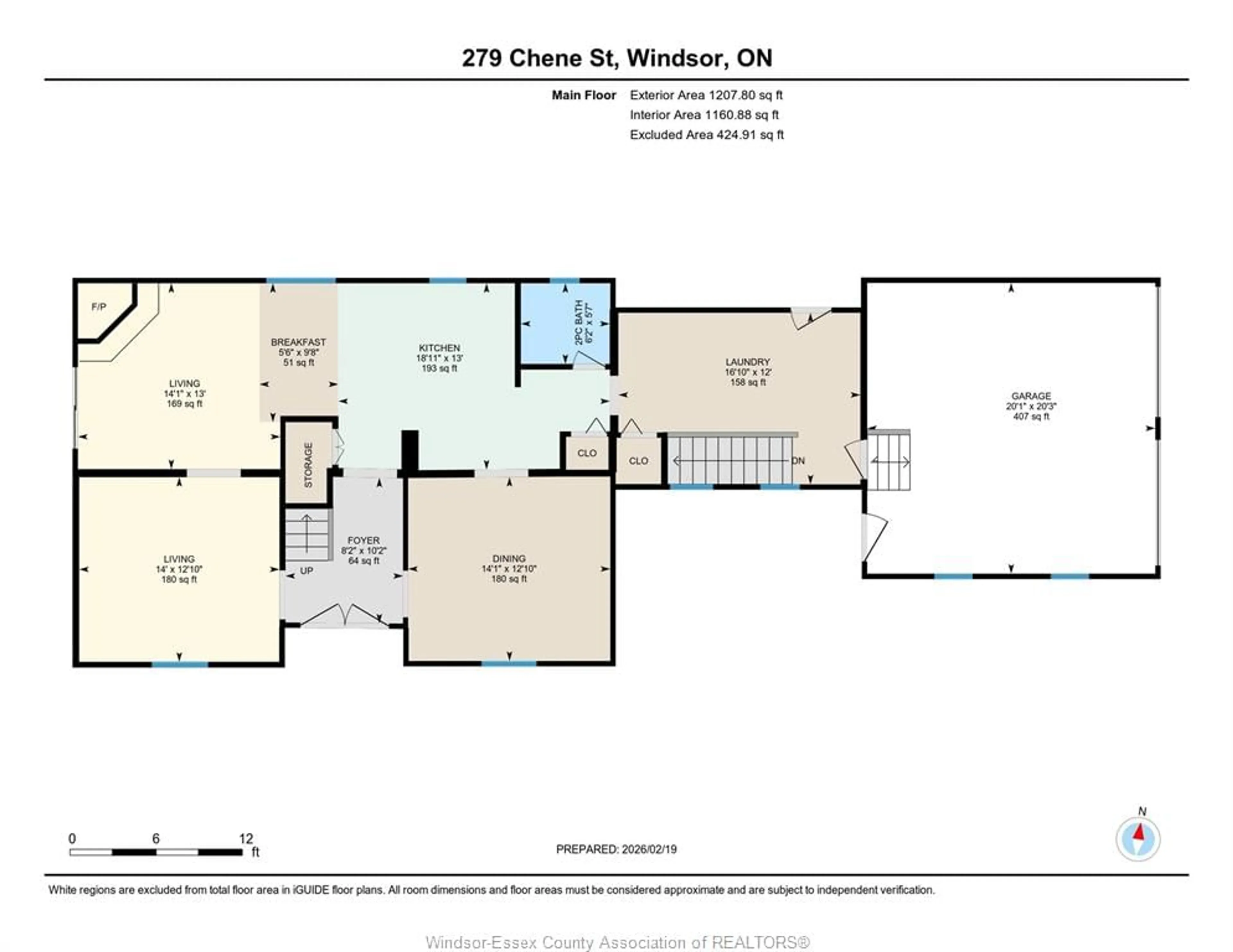 Floor plan for 279 Chene, Tecumseh Ontario N8N 3H5
