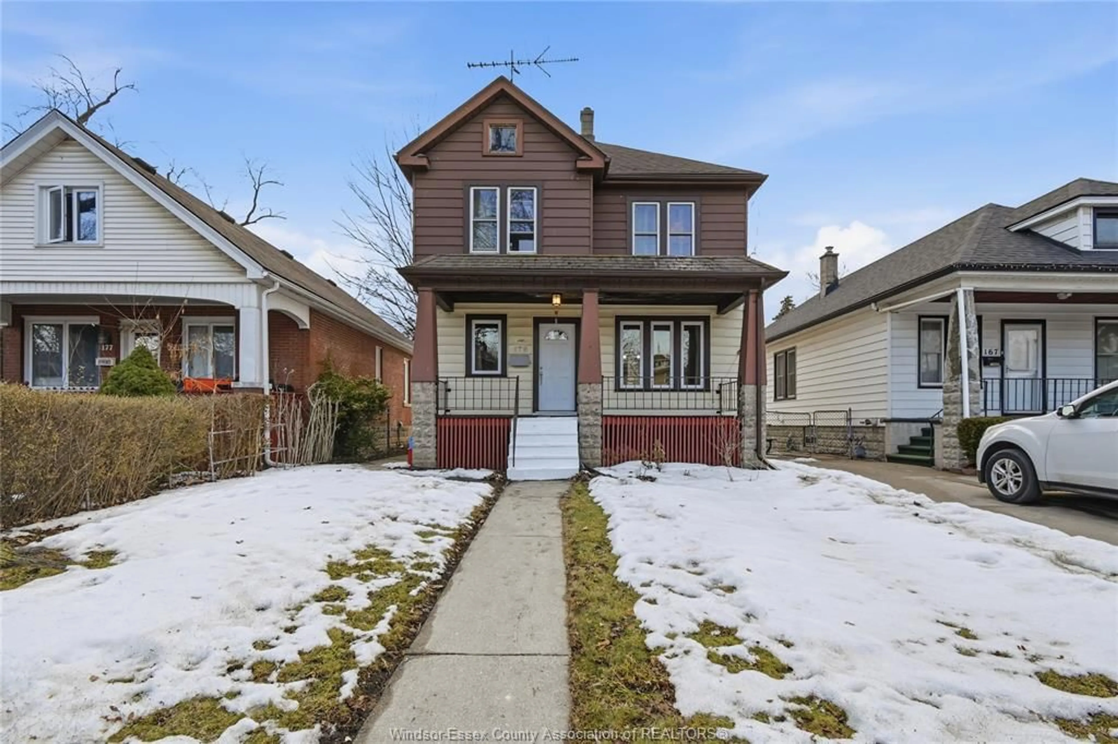 Home with brick exterior material, street for 173 CAMERON Ave, Windsor Ontario N9B 1Y5