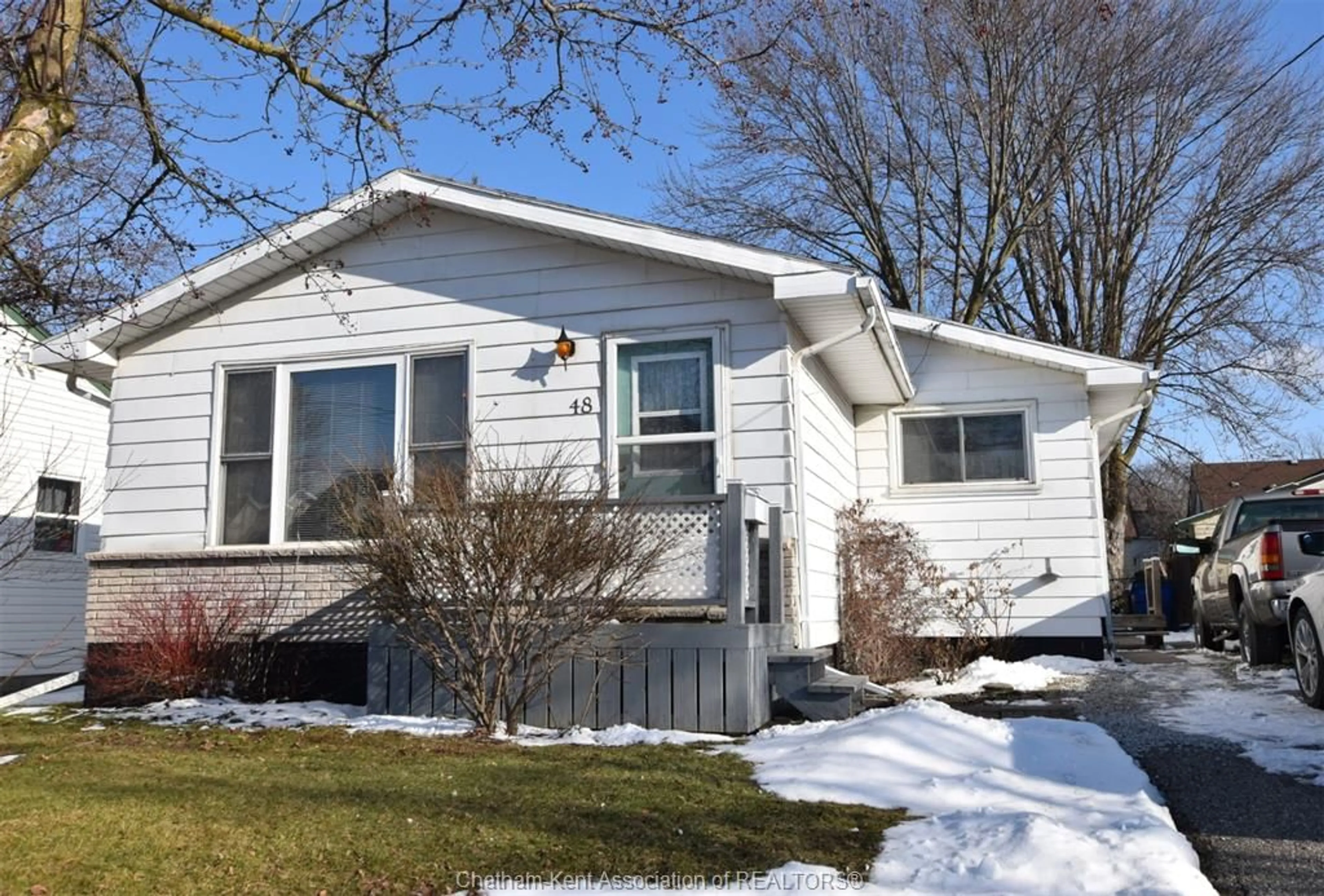 Home with vinyl exterior material, street for 48 Anger St, Blenheim Ontario N0P 1A0