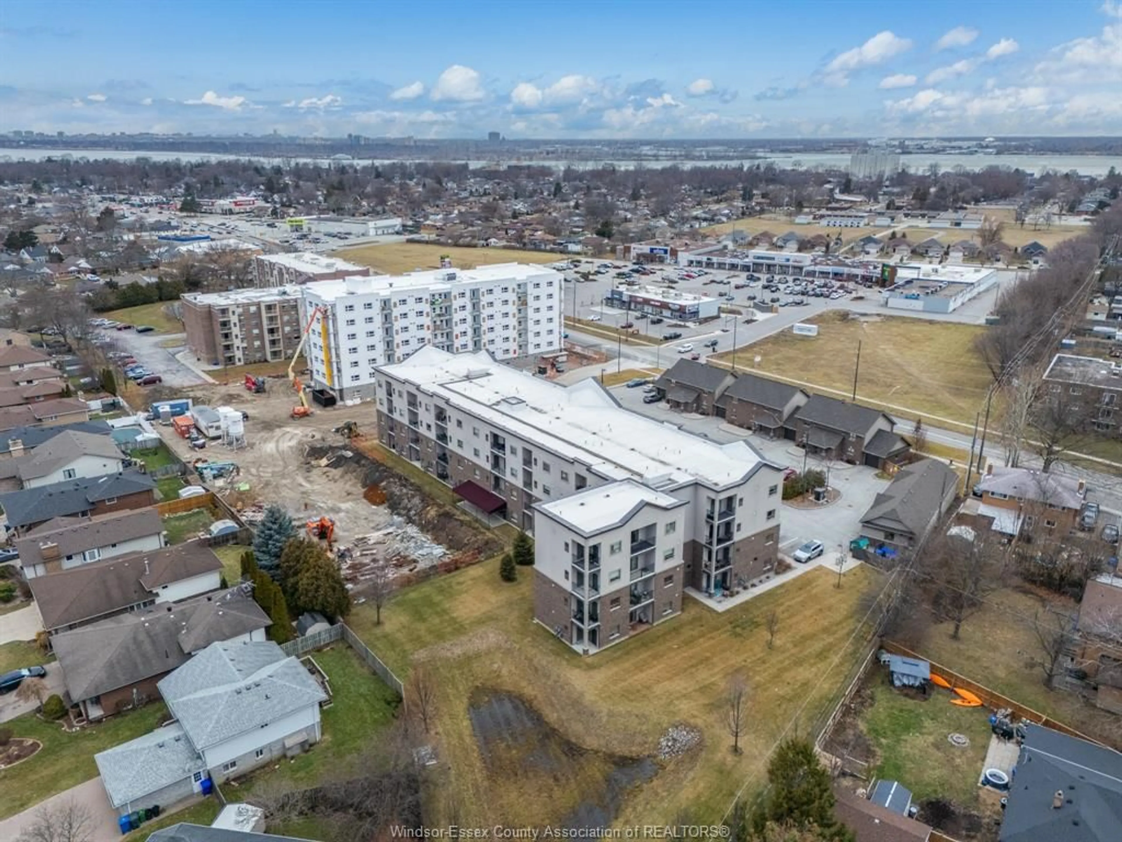 A pic from outside/outdoor area/front of a property/back of a property/a pic from drone, building for 8475 Wyandotte St #111, Windsor Ontario N8S 0A4