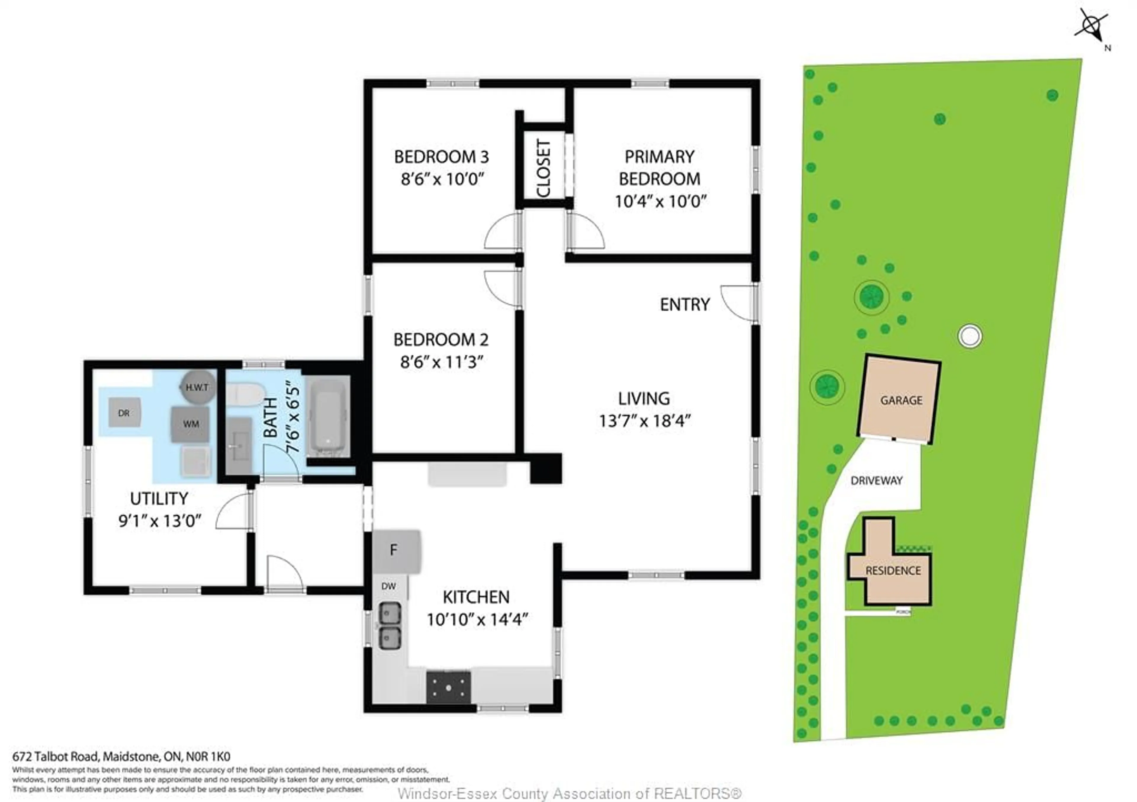 Floor plan for 672 Talbot Rd, Maidstone Ontario N0R 1K0