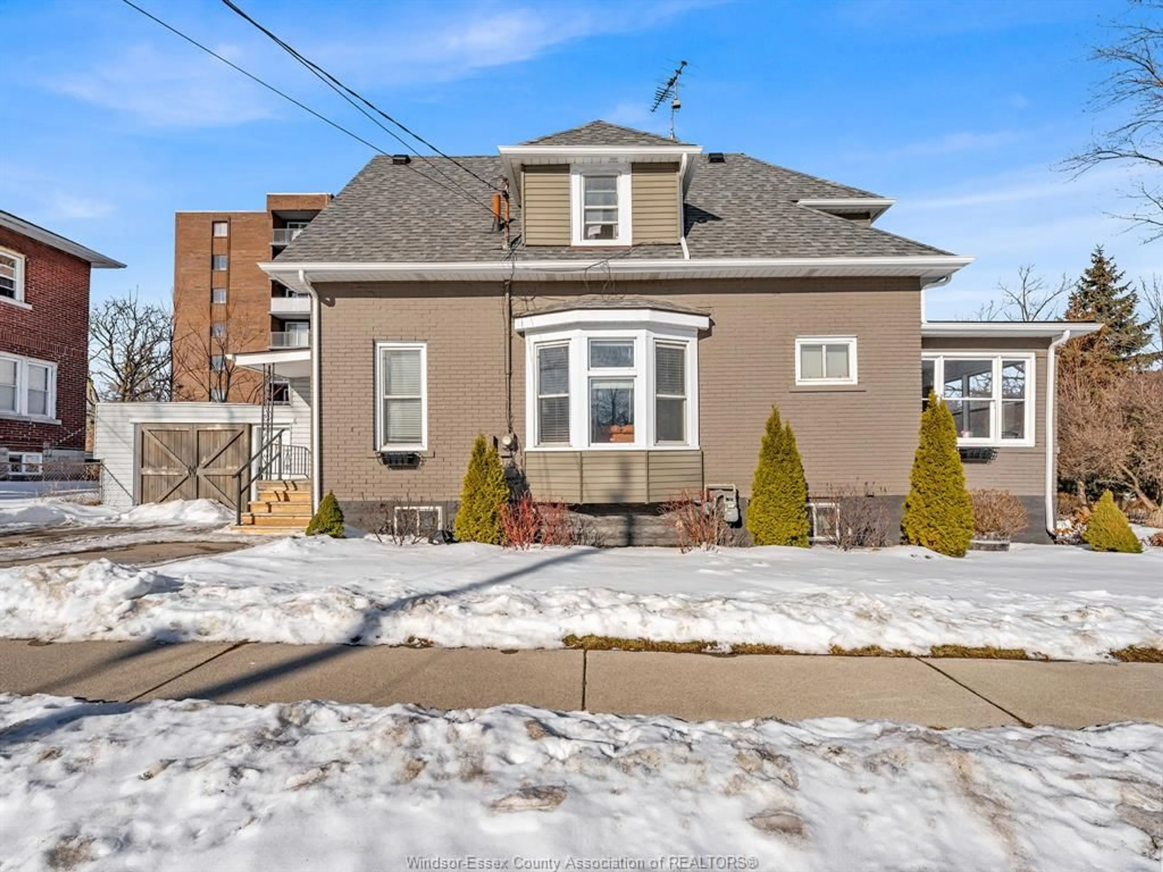 Home with brick exterior material, street for 393 DETROIT St, Windsor Ontario N9C 2P4