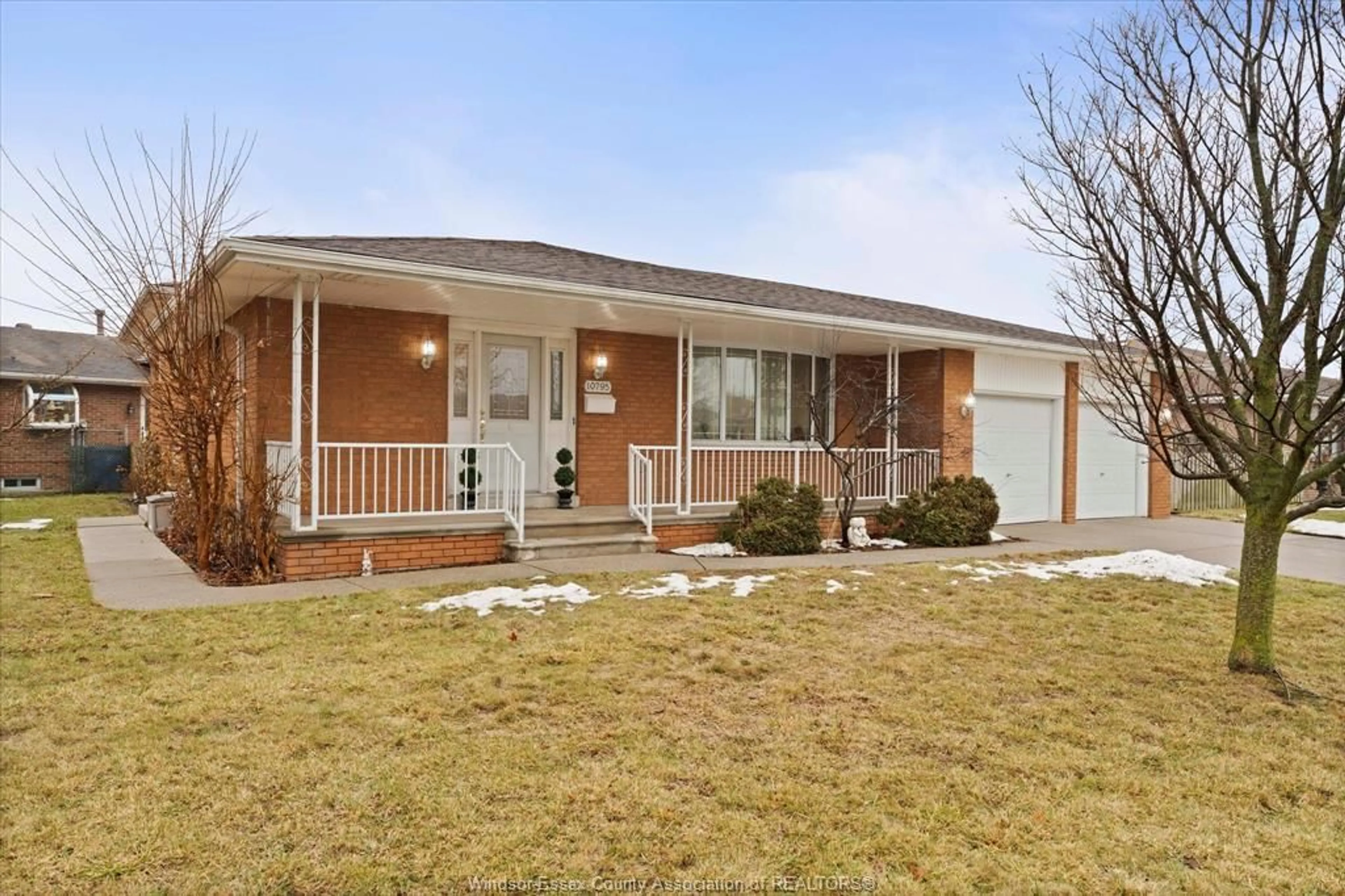 Home with brick exterior material, street for 10795 ATWATER Cres, Windsor Ontario N8R 1N8