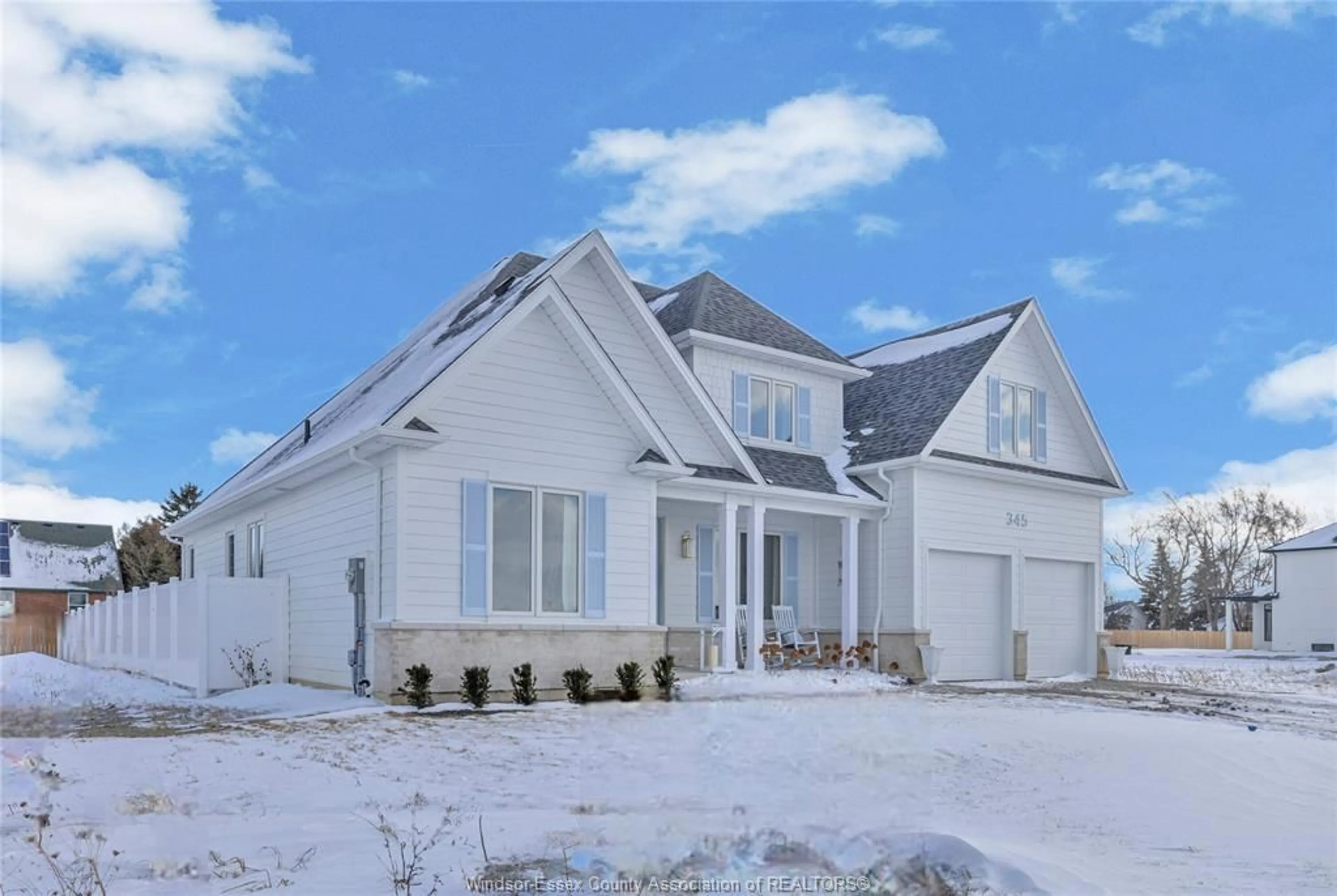 Home with vinyl exterior material, street for 345 MARLA, Lakeshore Ontario N8L 1N9