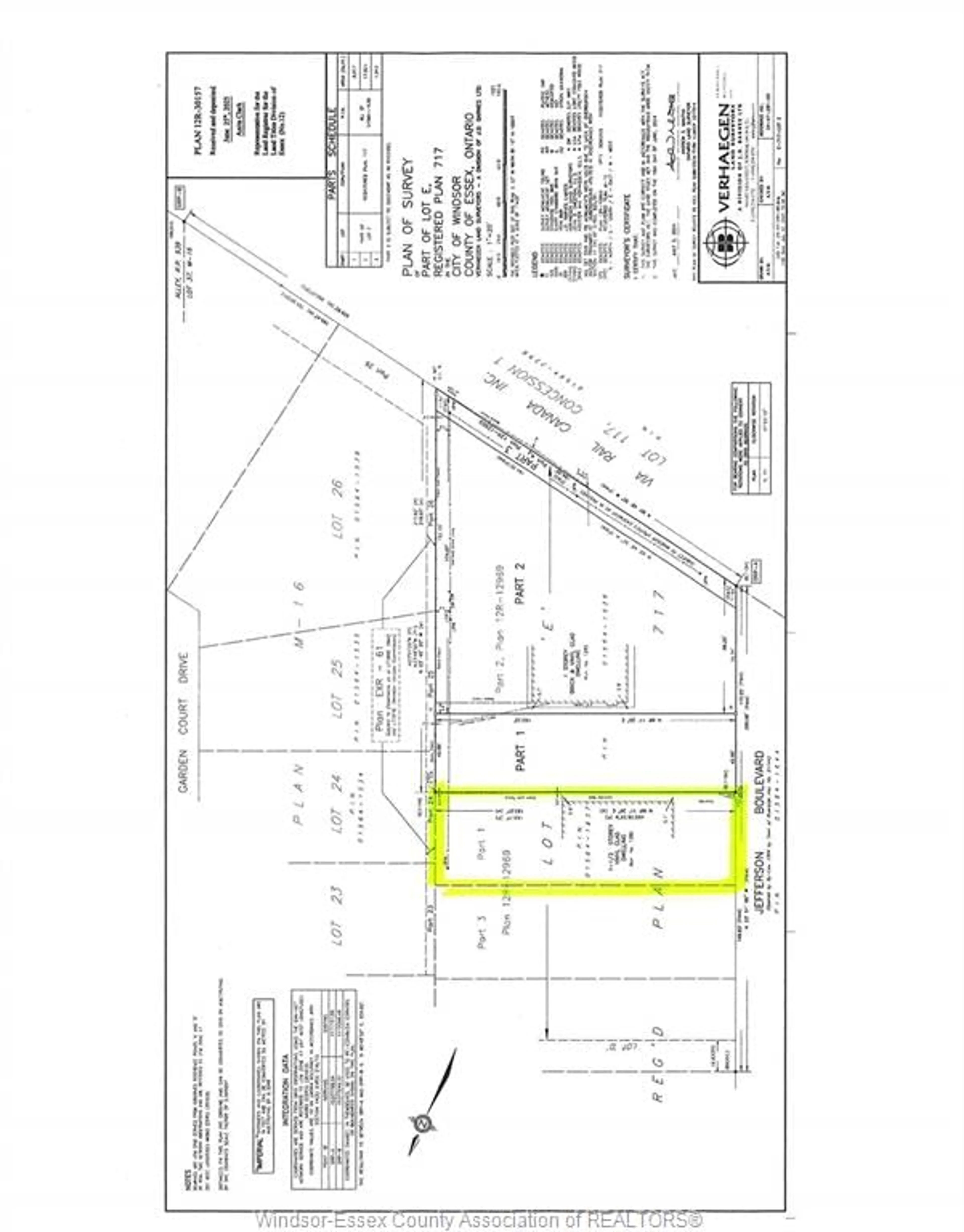 Floor plan for V/L JEFFERSON, Windsor Ontario N8S 2R4