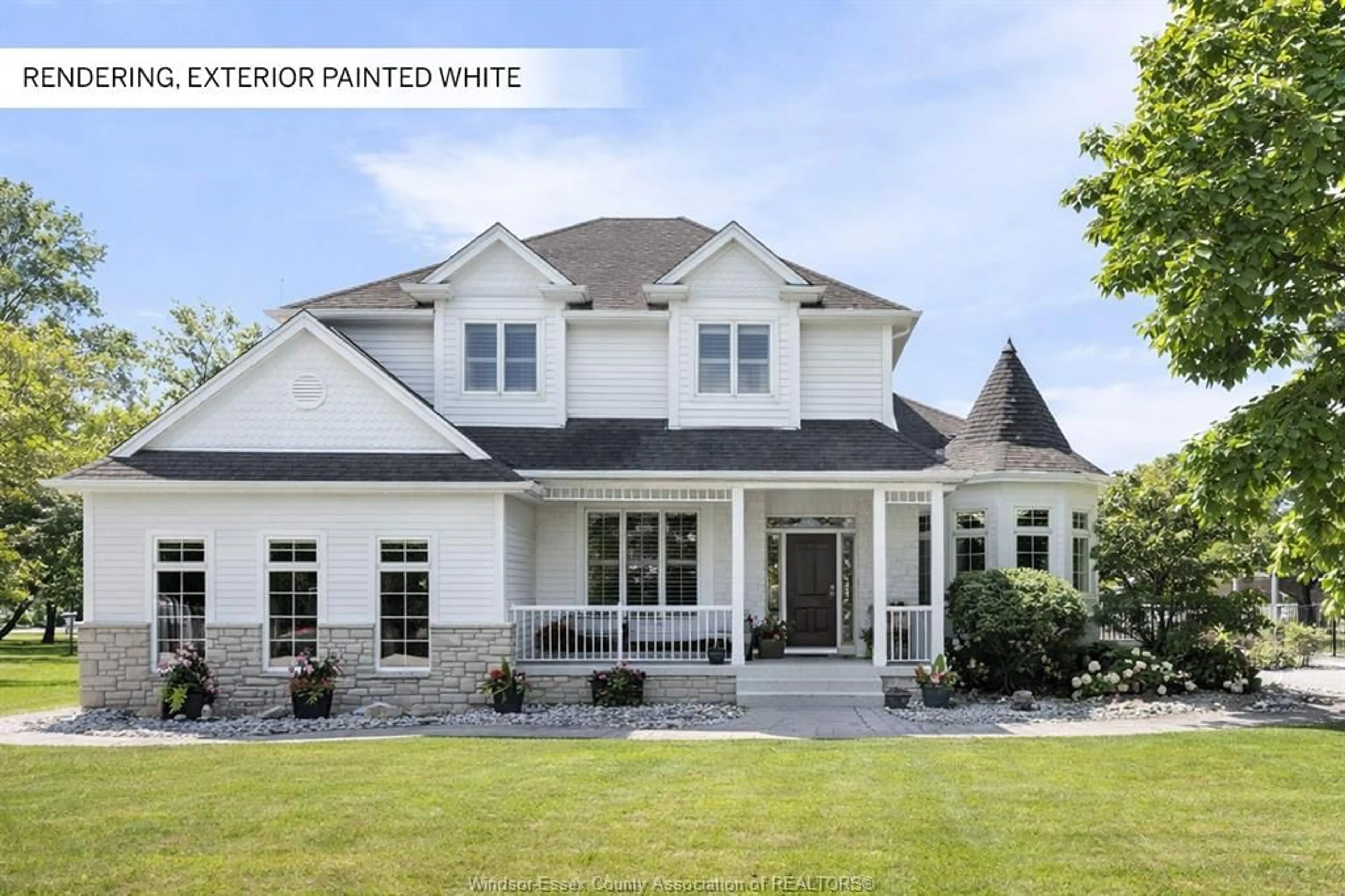 Home with vinyl exterior material, street for 399 Crystal Bay Dr, Amherstburg Ontario N9V 4A7