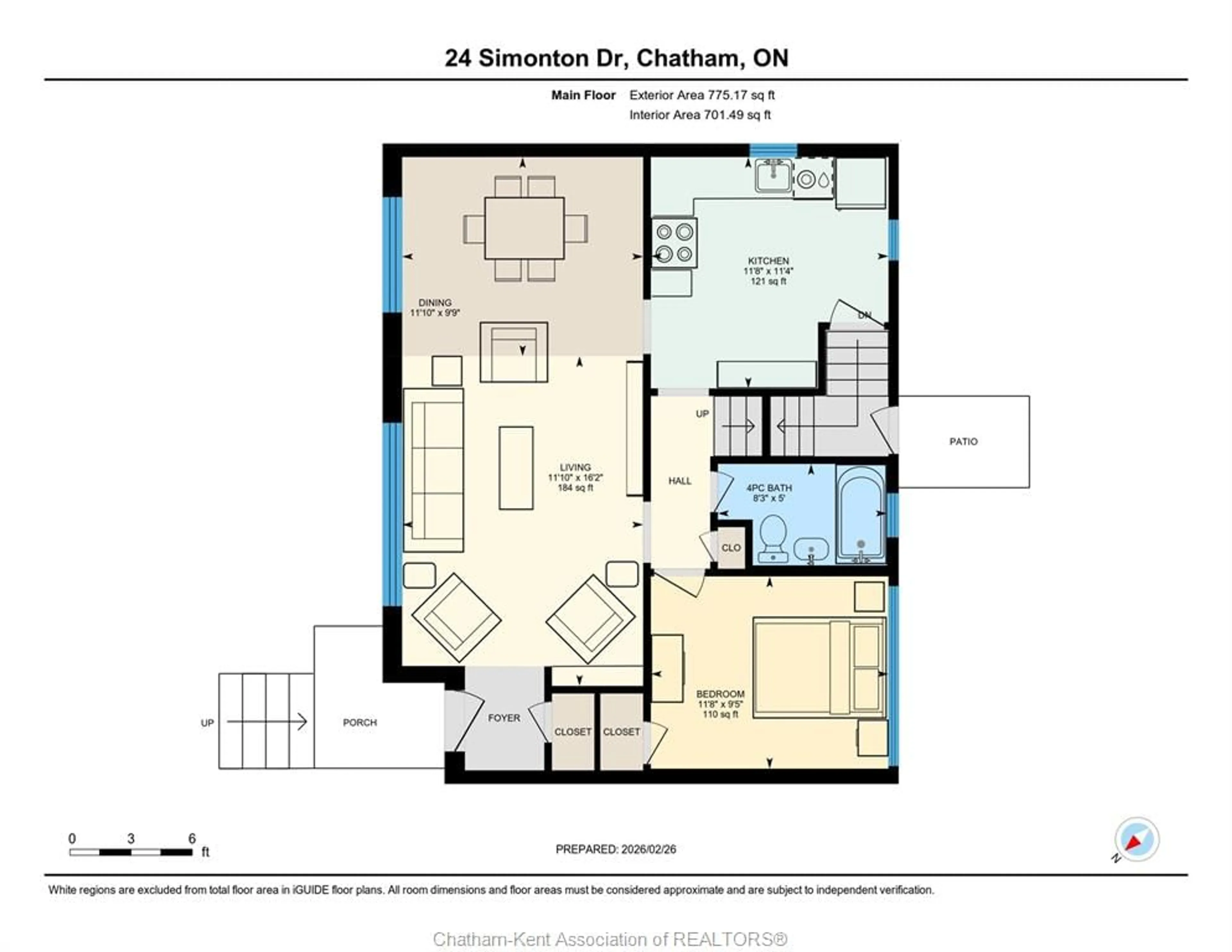 Floor plan for 24 SIMONTON Dr, Chatham Ontario N7M 5C6