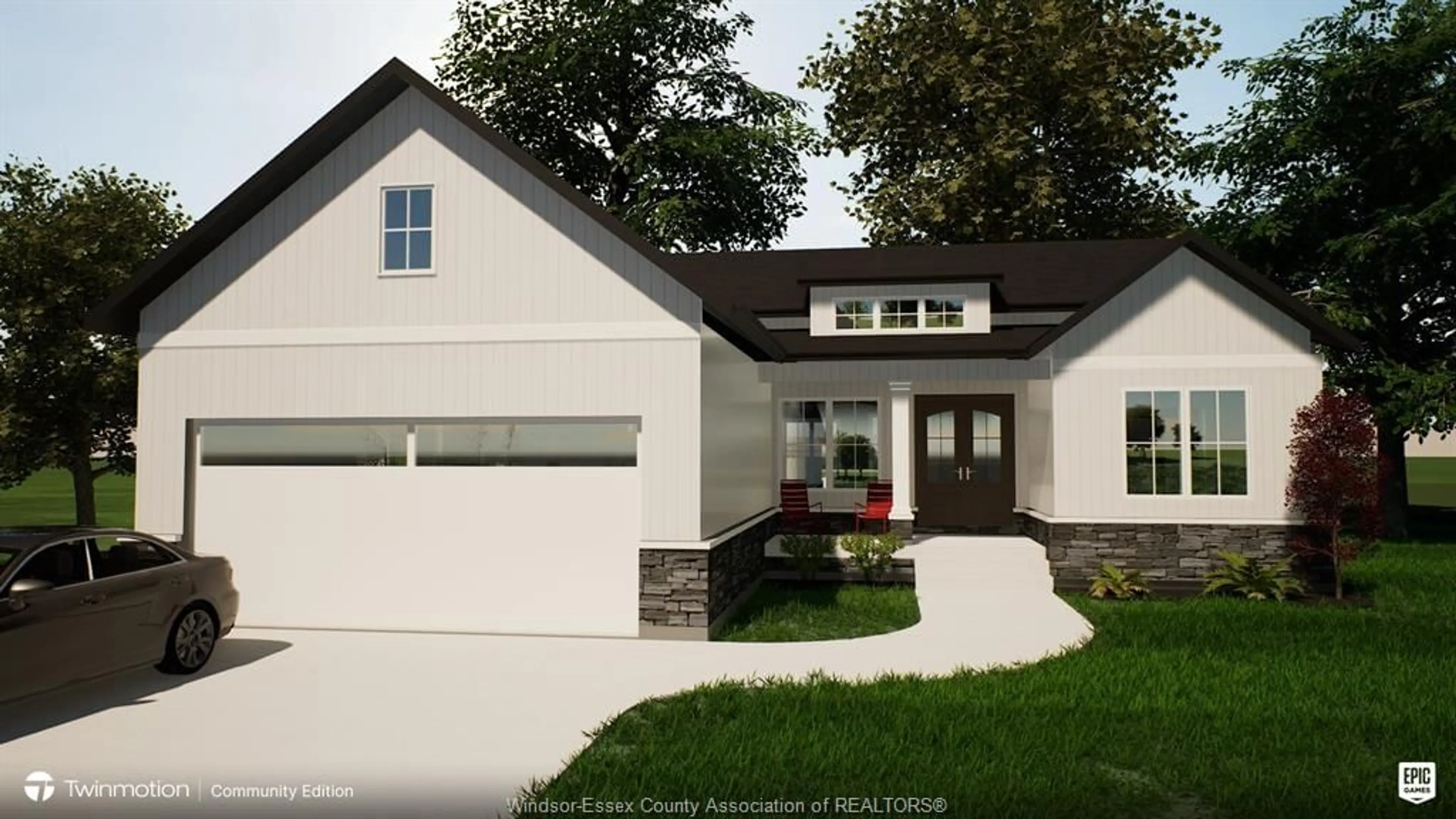Home with vinyl exterior material, street for 1875 Molise Blvd, Kingsville Ontario N0P 2G0