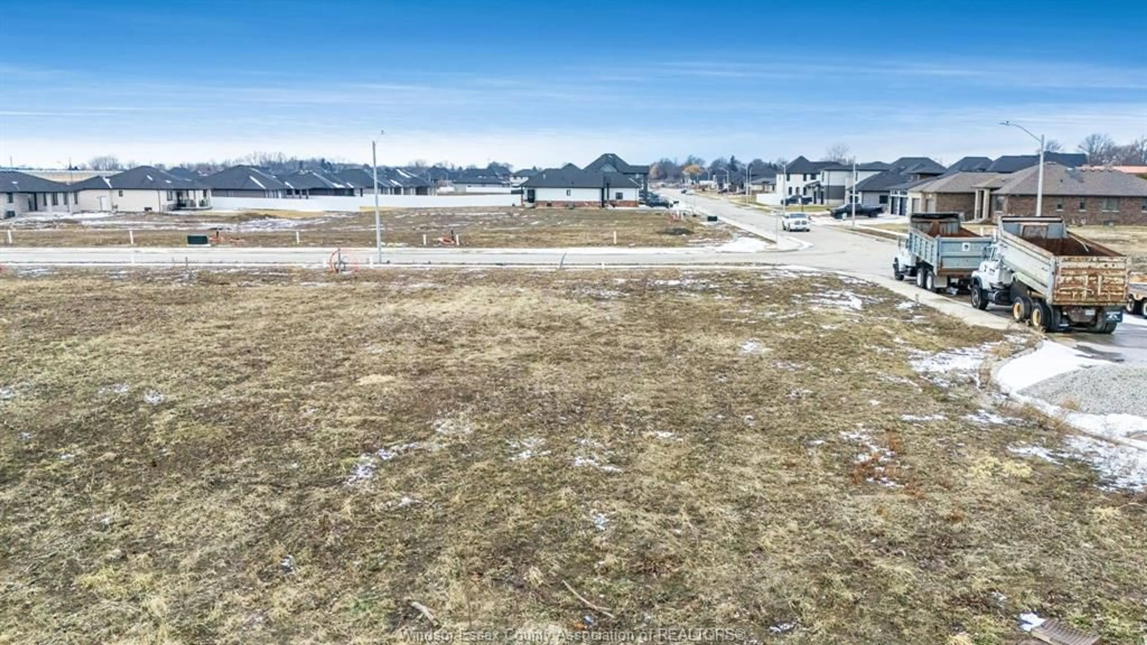 A pic from outside/outdoor area/front of a property/back of a property/a pic from drone, water/lake/river/ocean view for 1876 Molise Blvd, Kingsville Ontario N0P 2G0