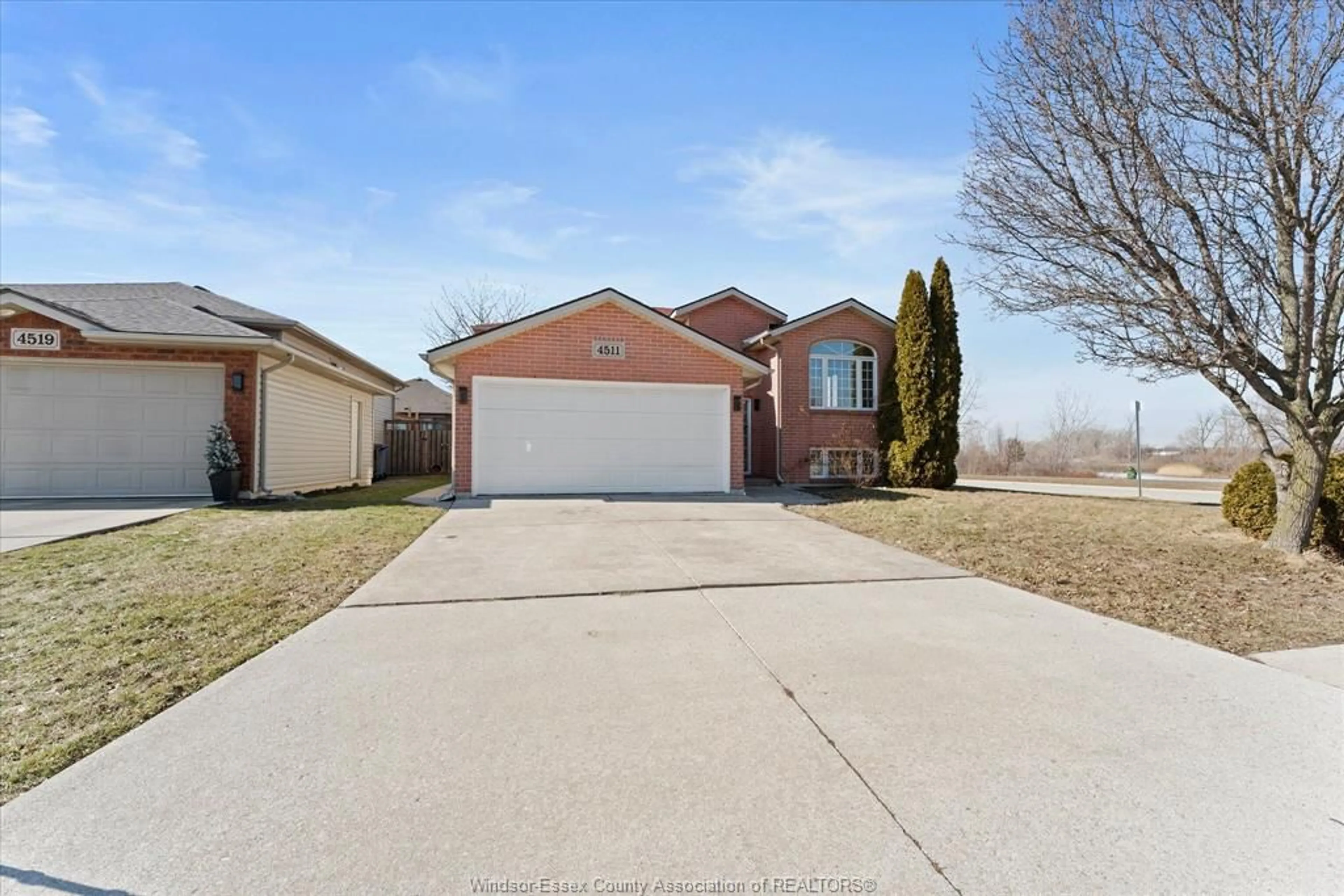 Home with brick exterior material, street for 4511 SASSAFRAS, Windsor Ontario N9G 3C9