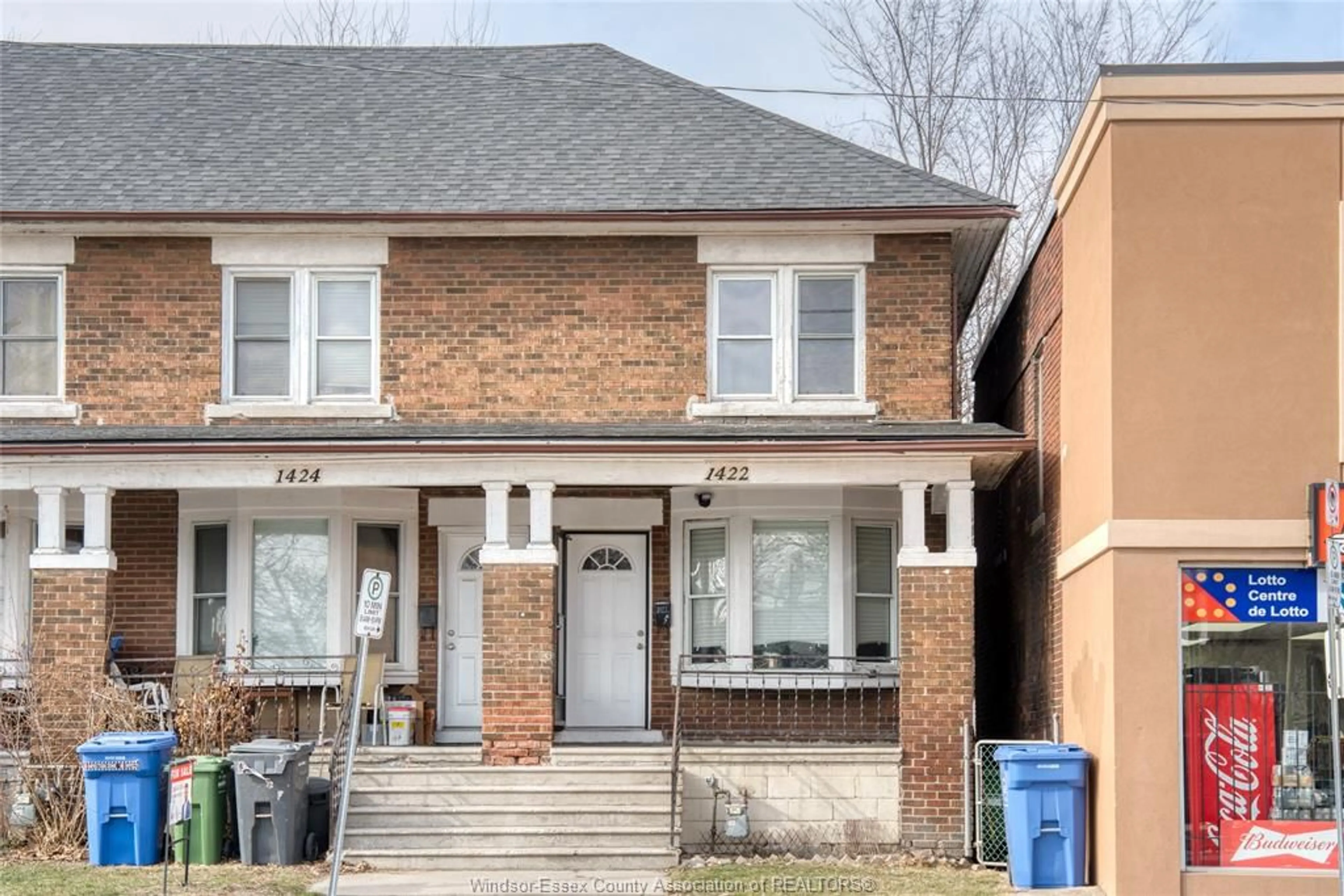 Home with brick exterior material, street for 1422 WYANDOTTE St, Windsor Ontario N9B 1H4