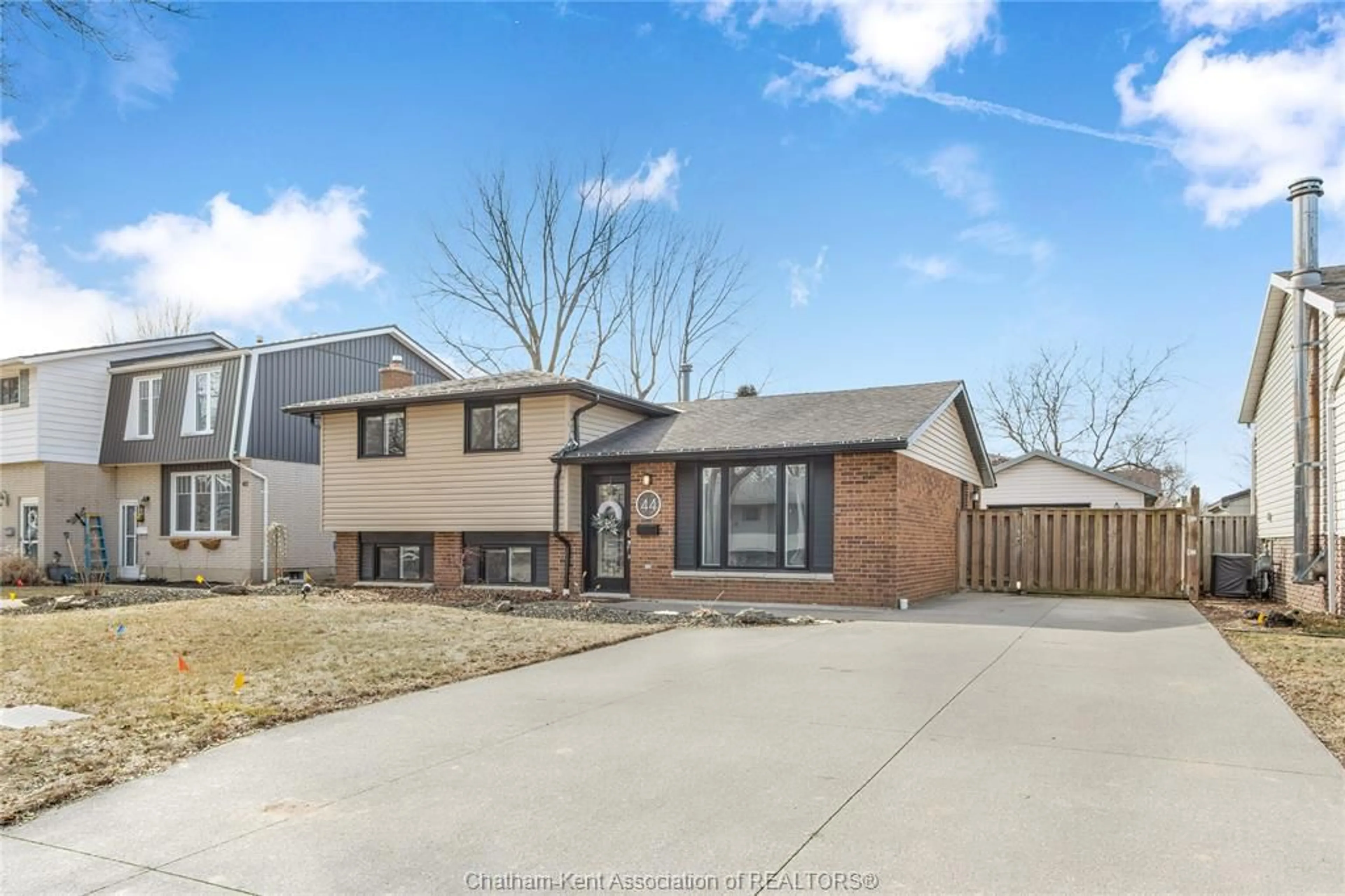 Home with brick exterior material, street for 44 ROSSINI Cres, Chatham Ontario N7L 4N3
