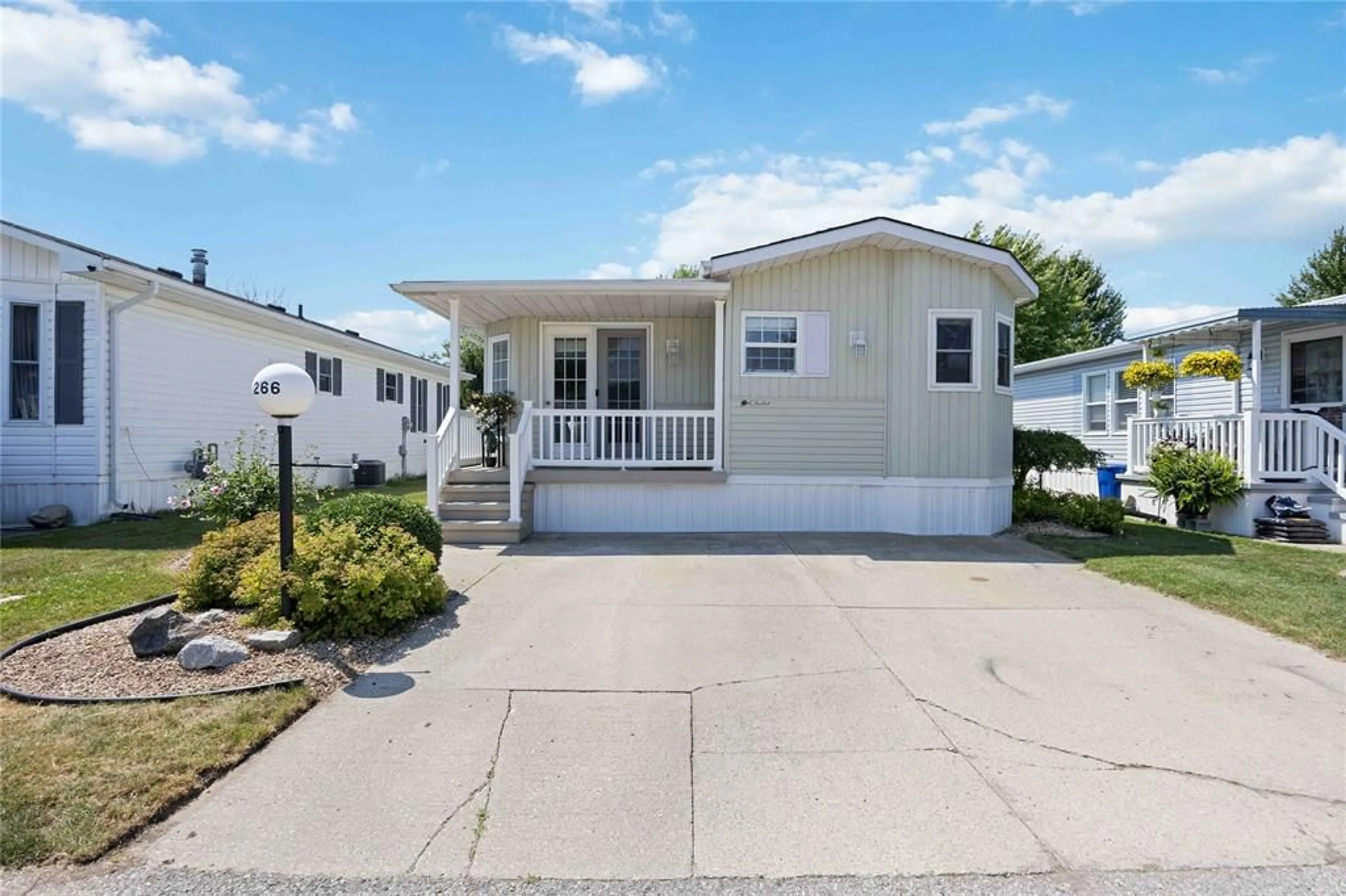 Home with vinyl exterior material, street for 5700 Blackwell Sideroad #266, Sarnia Ontario N7W 1B7