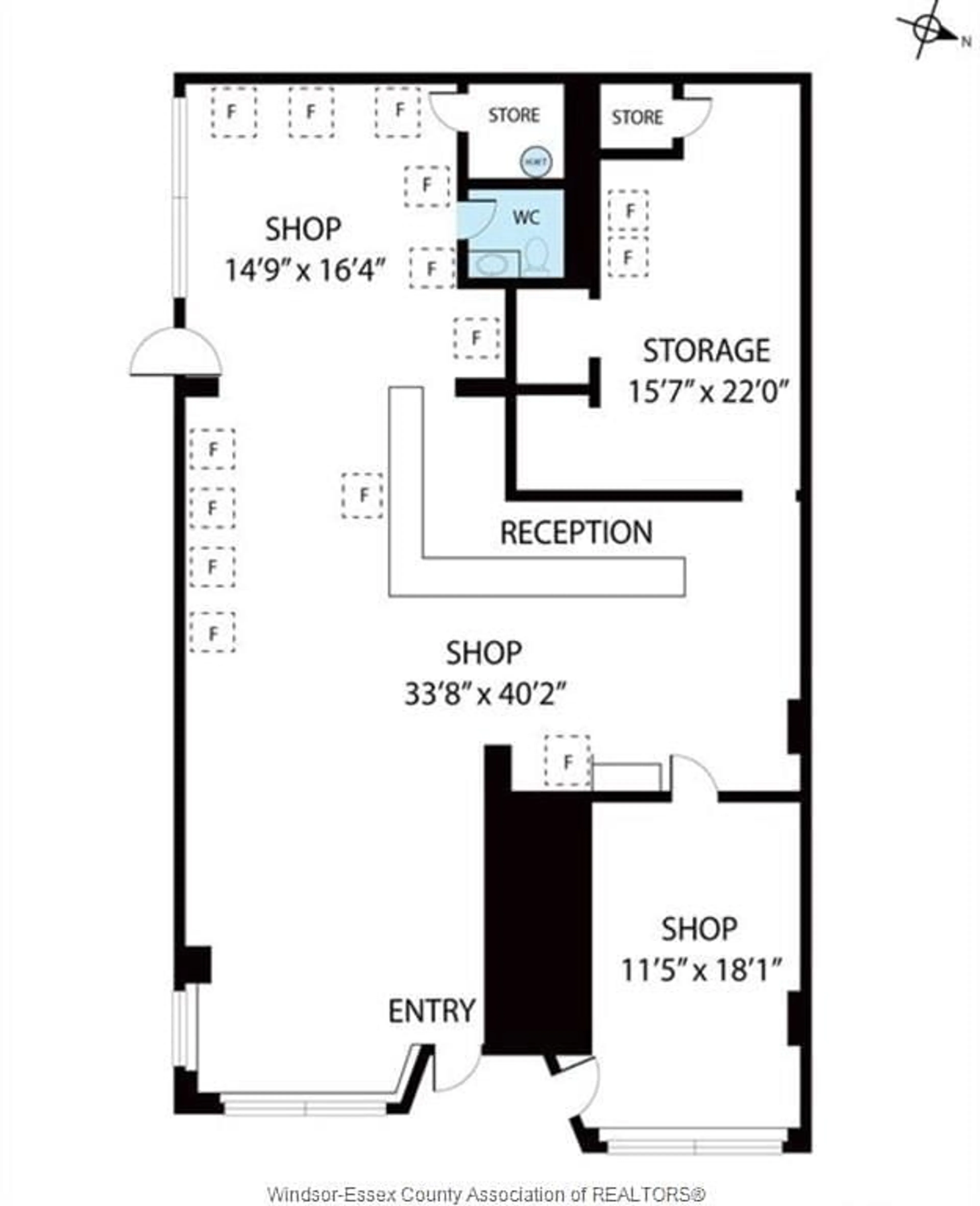 Floor plan for 2187-2189 HOWARD, Windsor Ontario N8X 3T9