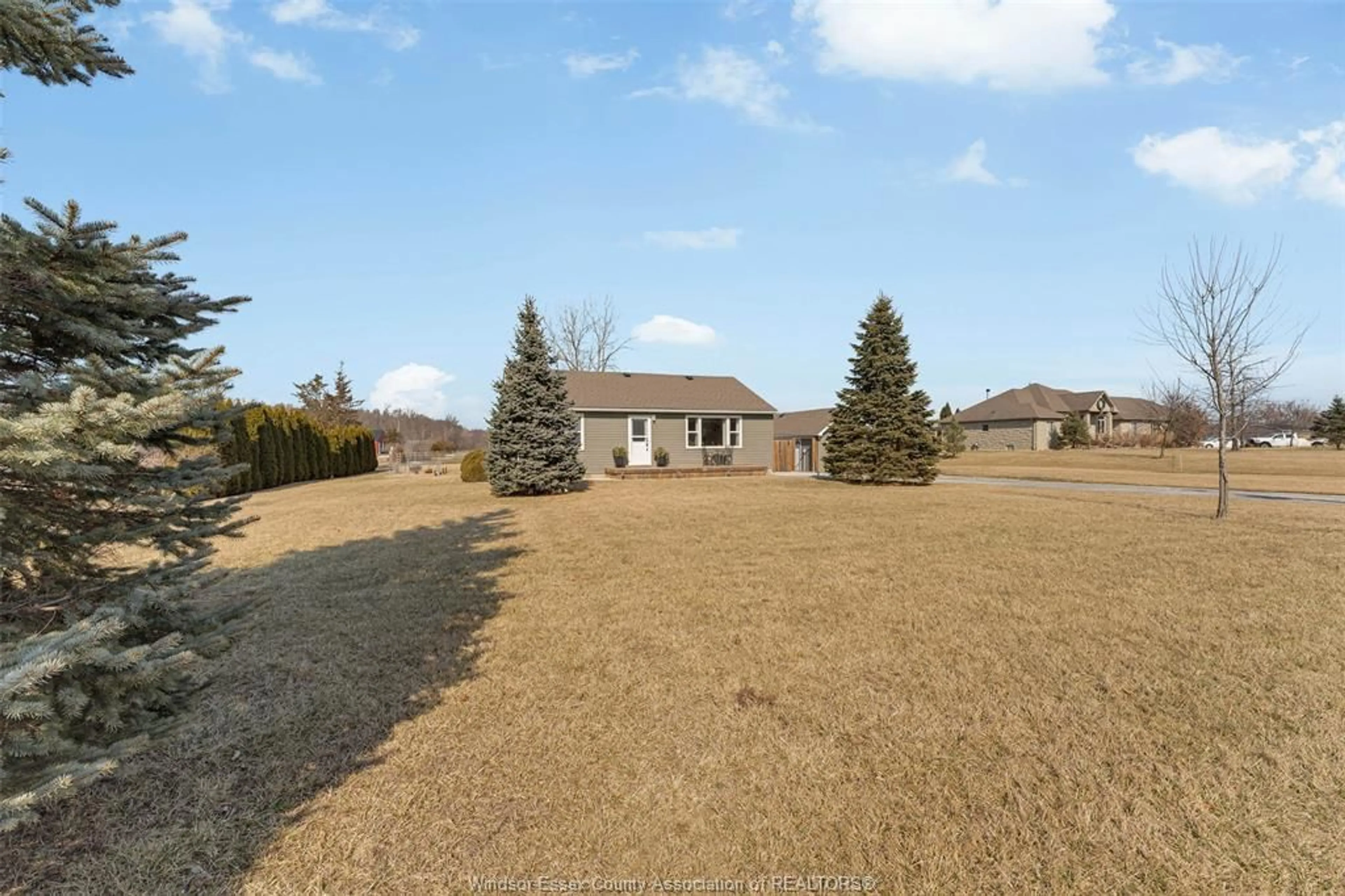 A pic from outside/outdoor area/front of a property/back of a property/a pic from drone, water/lake/river/ocean view for 9872 9TH CONCESSION Rd, Essex Ontario N8M 2X5