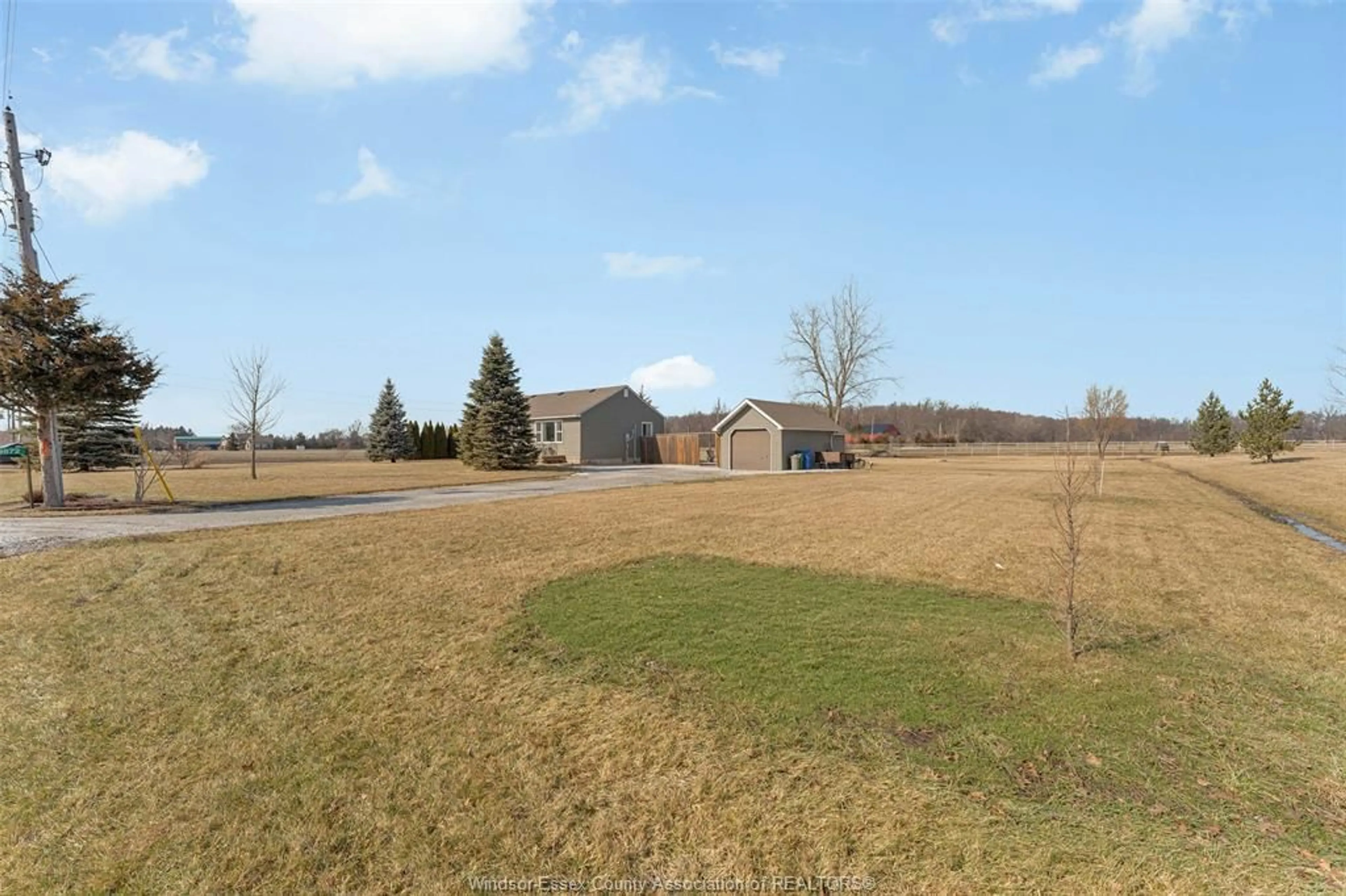 A pic from outside/outdoor area/front of a property/back of a property/a pic from drone, water/lake/river/ocean view for 9872 9TH CONCESSION Rd, Essex Ontario N8M 2X5