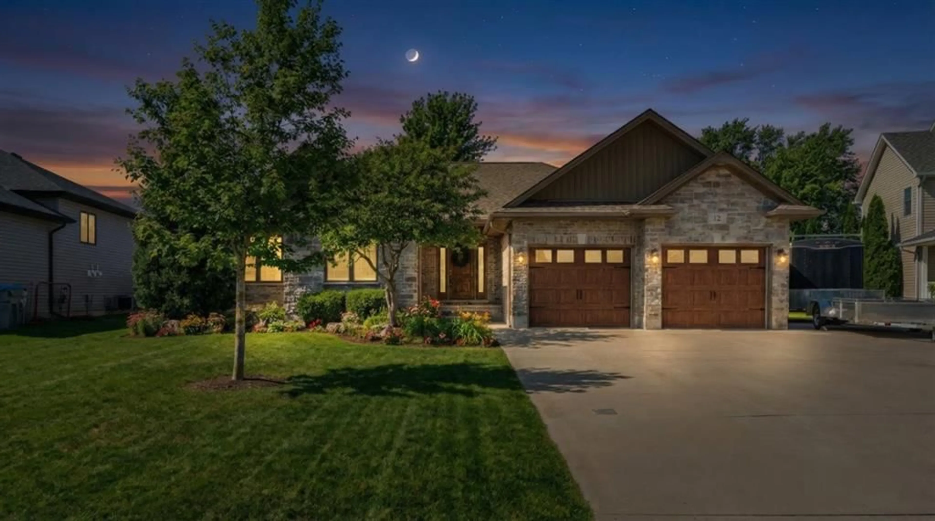 Home with brick exterior material, street for 12 MCKINLAY Ave, Lambton Shores Ontario N0N 1J0